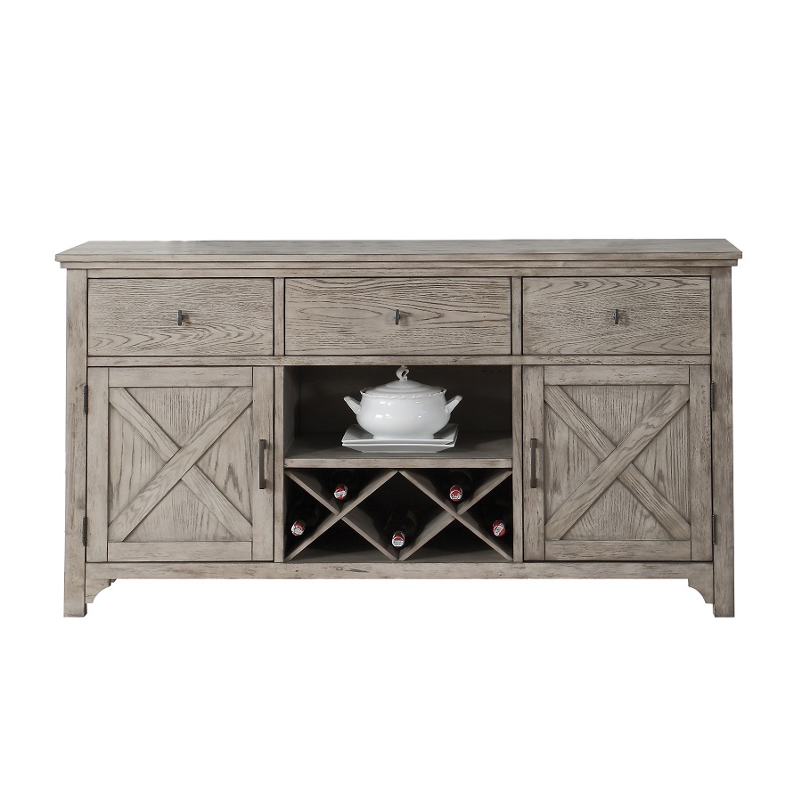 Acme Furniture Rocky Gray Oak Server
