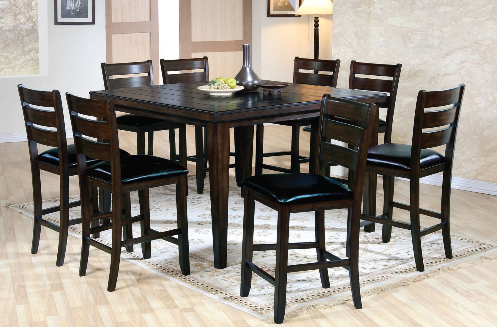Acme Furniture Urbana Black Espresso 9pc Counter Height Set