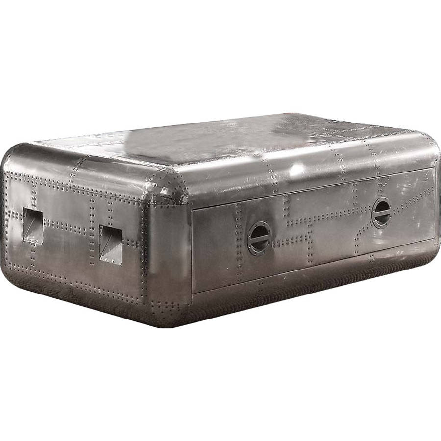 Acme Furniture Brancaster Aluminum Trunk Coffee Table