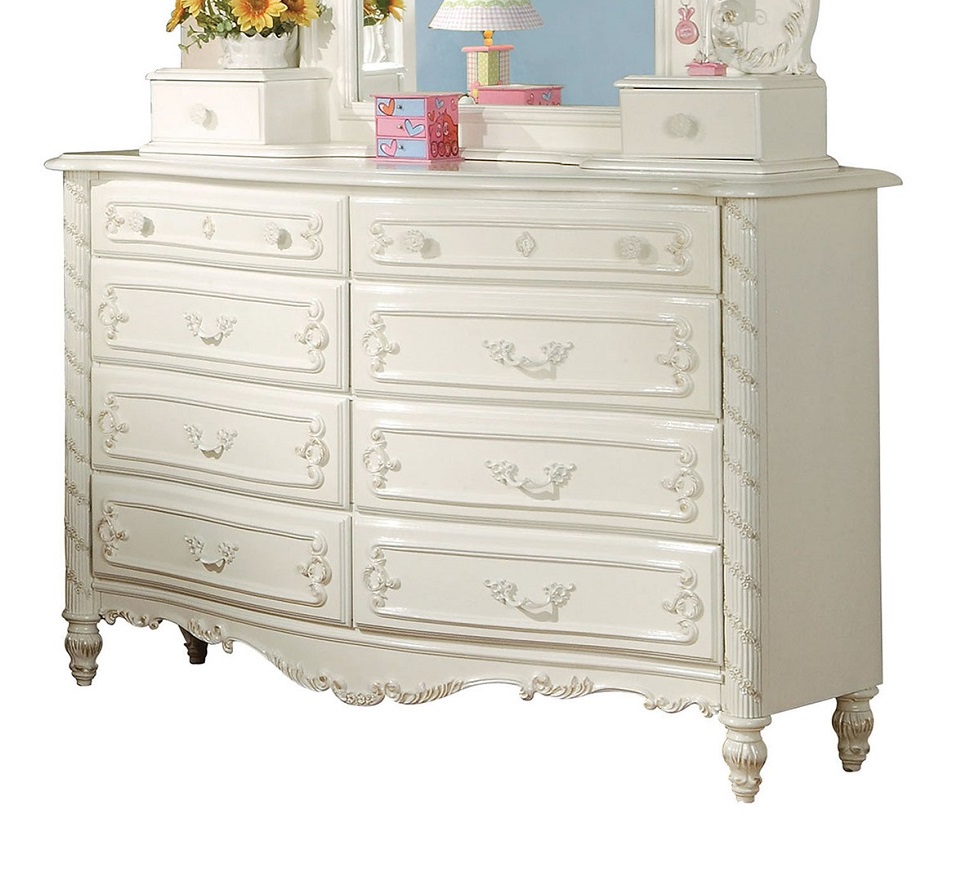 Acme Furniture Pearl White 8 Drawers Dresser