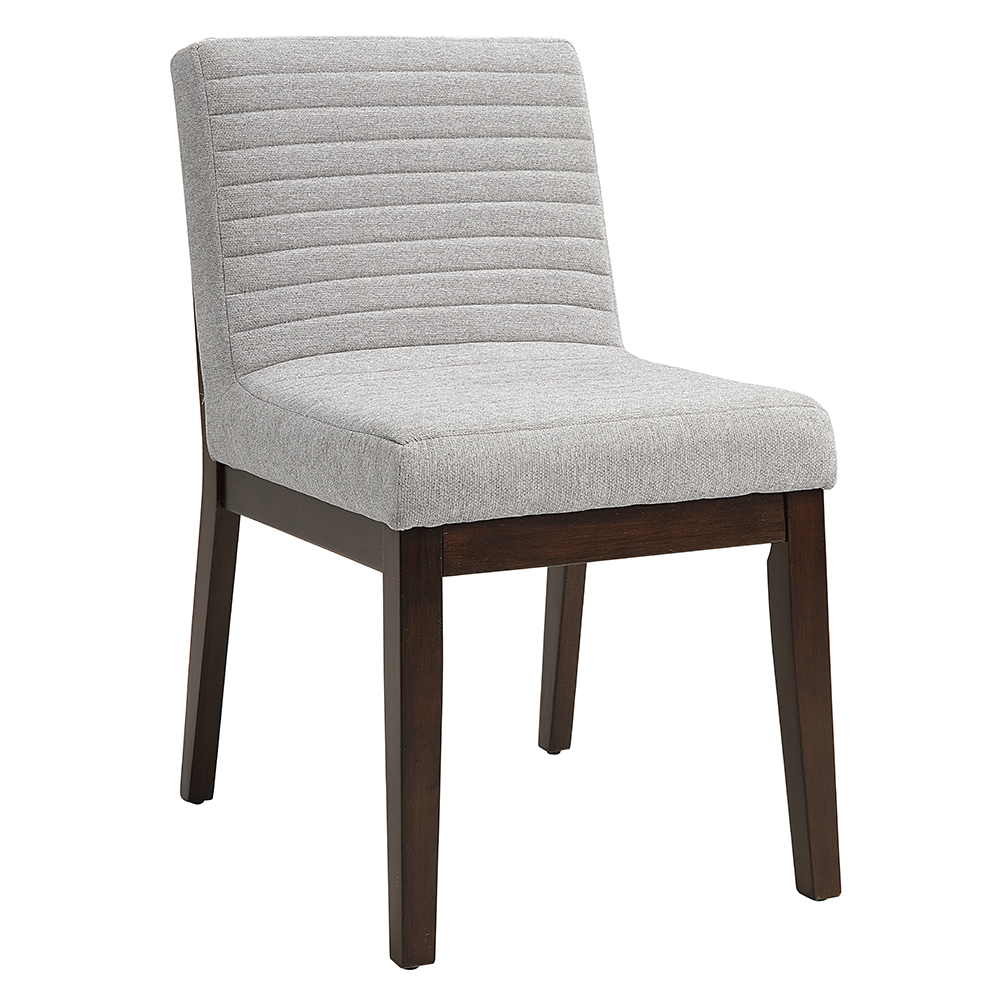 2 Acme Furniture Edwyn Gray Espresso Side Chairs