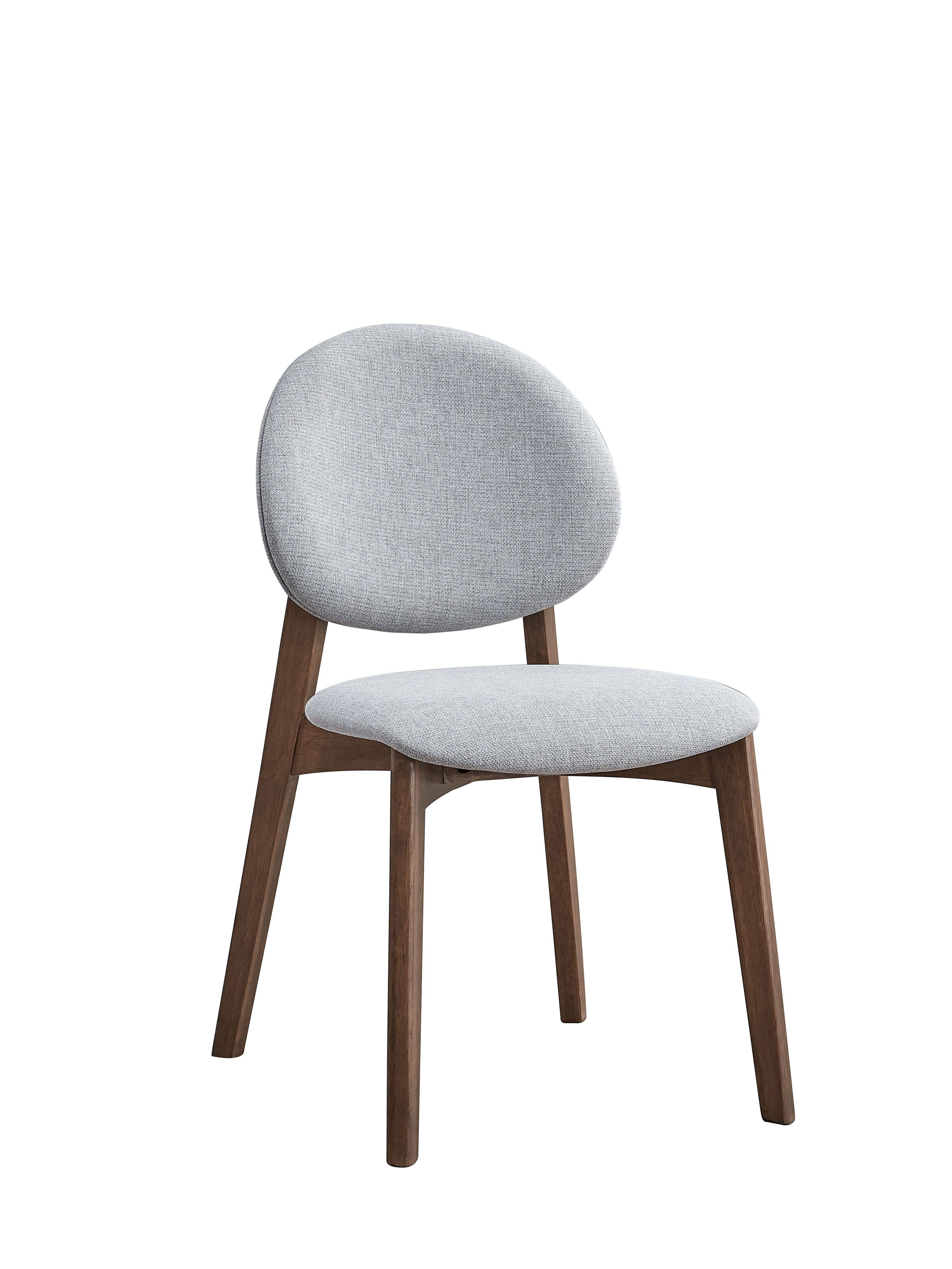 2 Acme Furniture Hadasa Light Gray Walnut Side Chairs