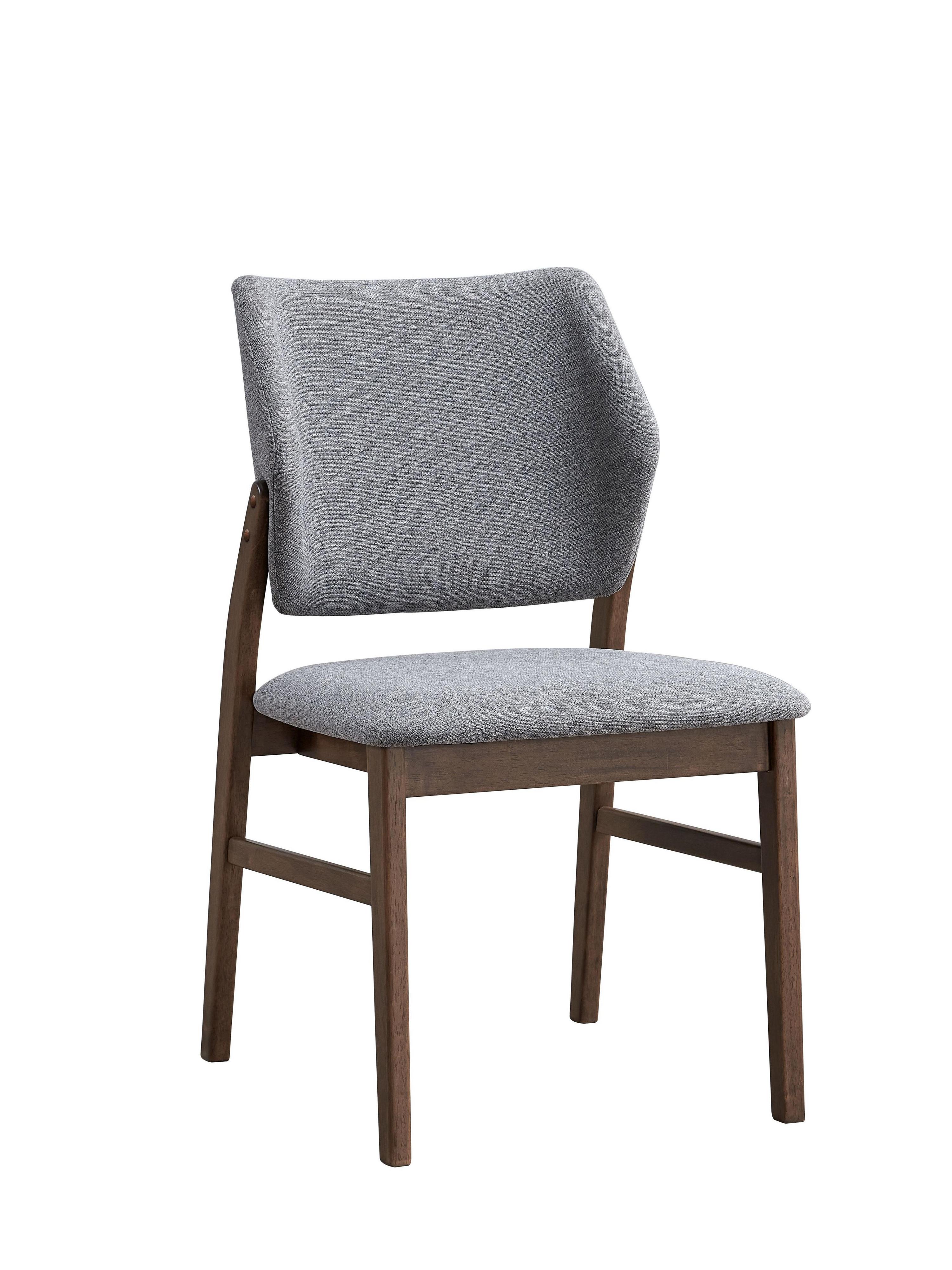 2 Acme Furniture Sarha Light Gray Walnut Side Chairs