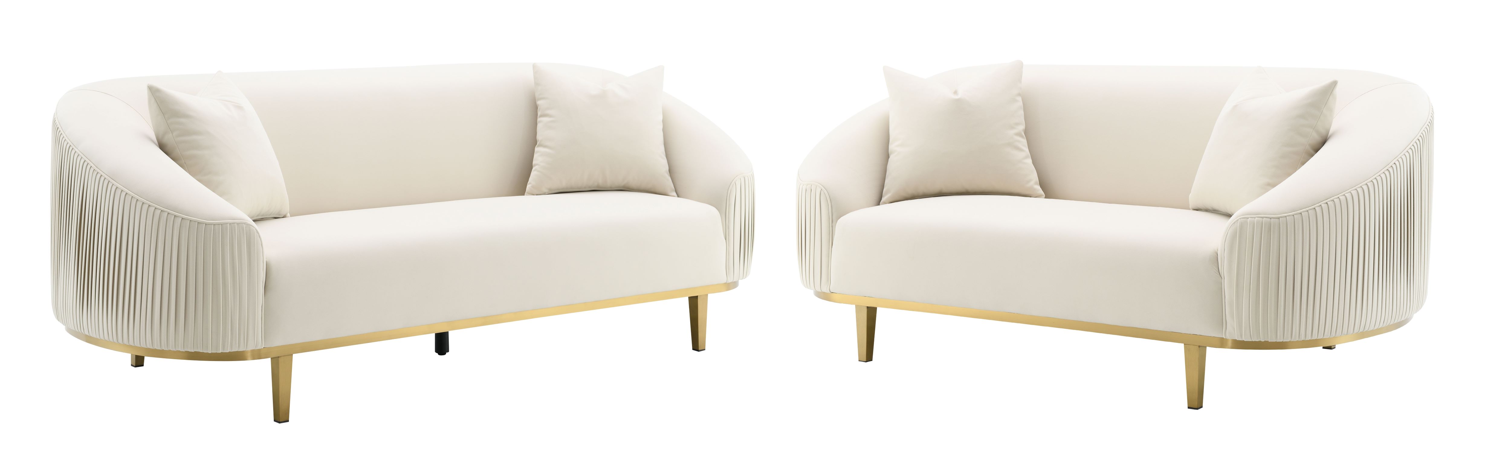 Acme Furniture Martina Ivory 2pc Living Room Set
