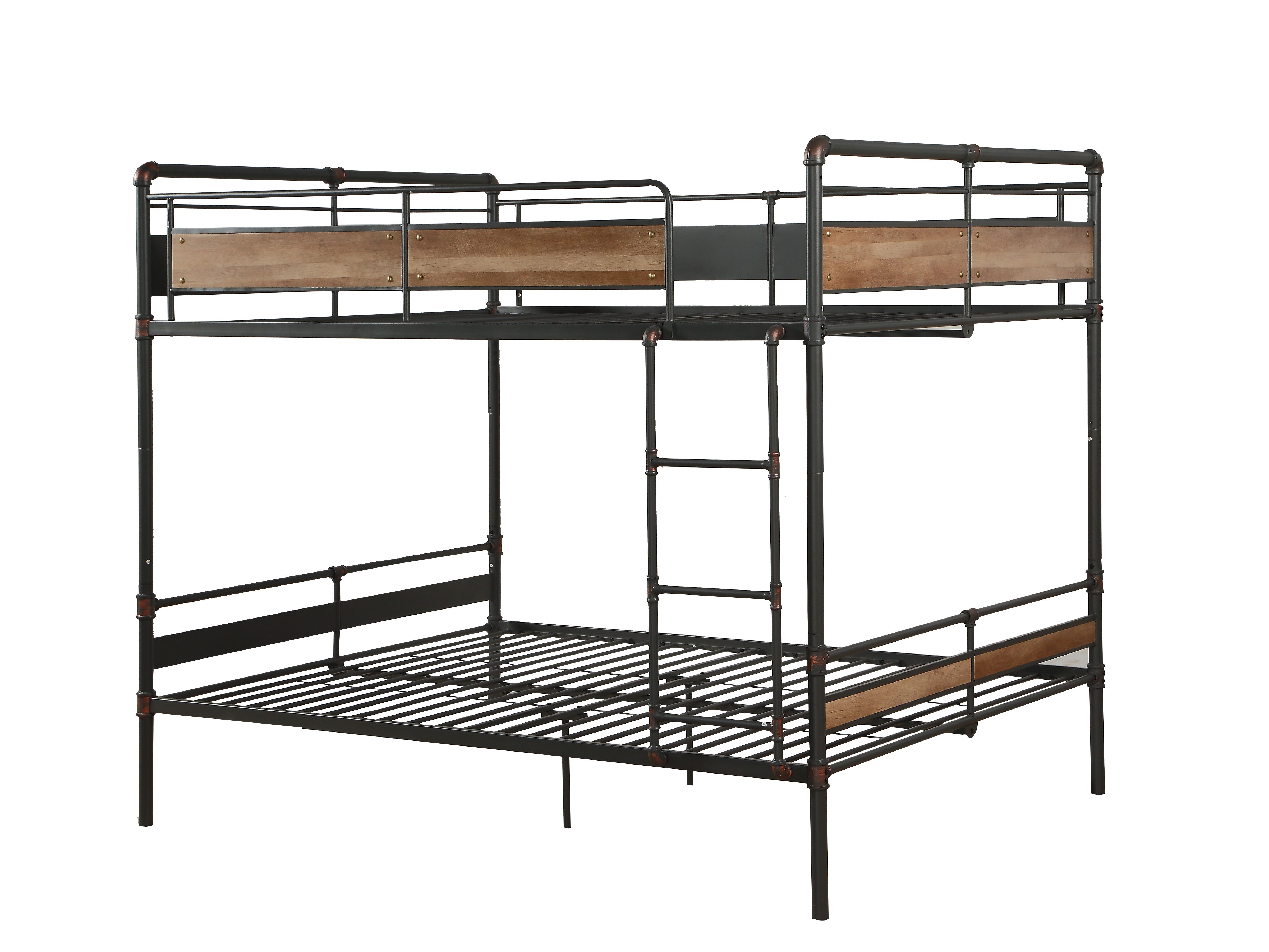 Acme Furniture Brantley II Sandy Black Dark Bronze Double Queen Bunk Bed