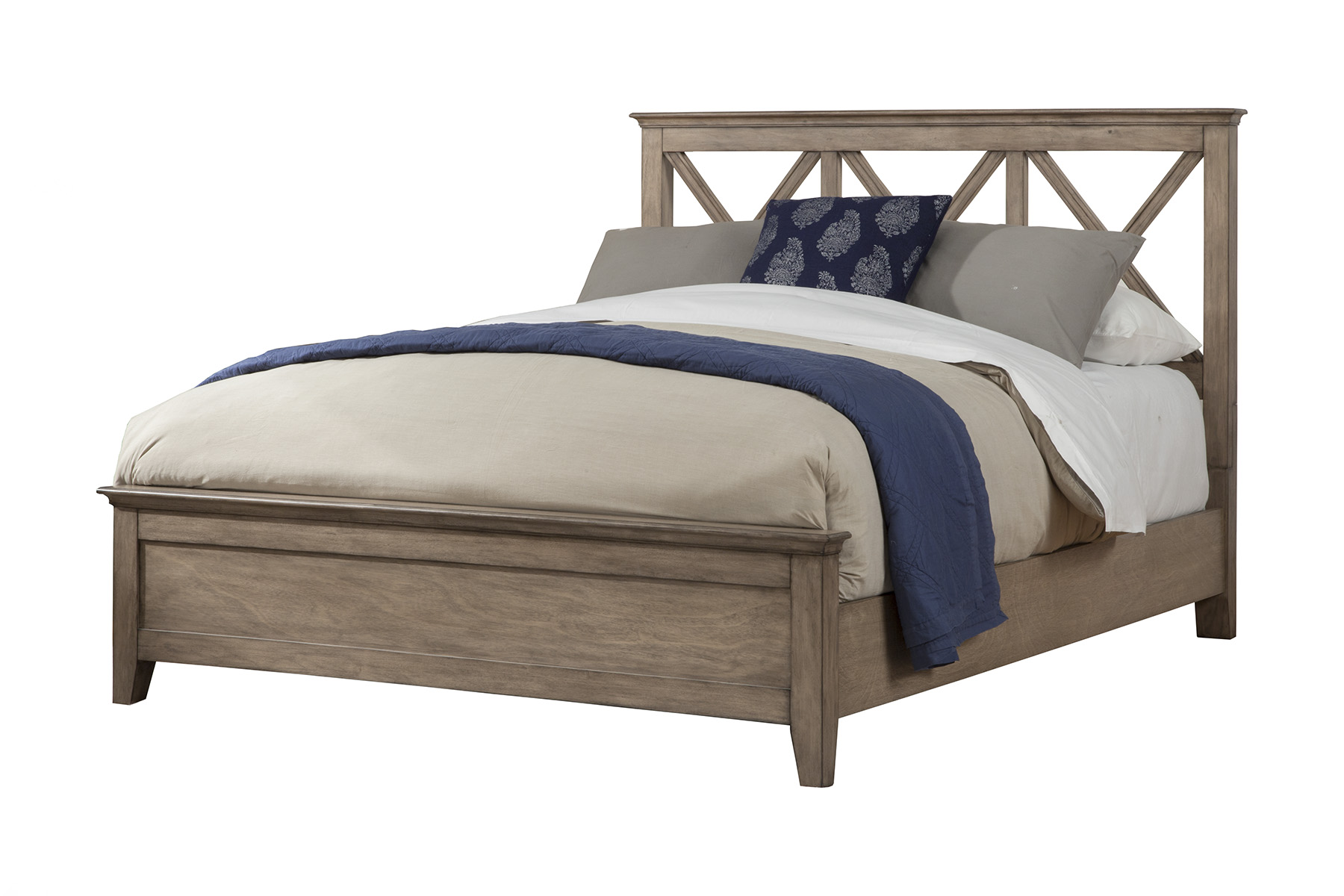 Alpine Furniture Potter French Truffle Full Panel Bed