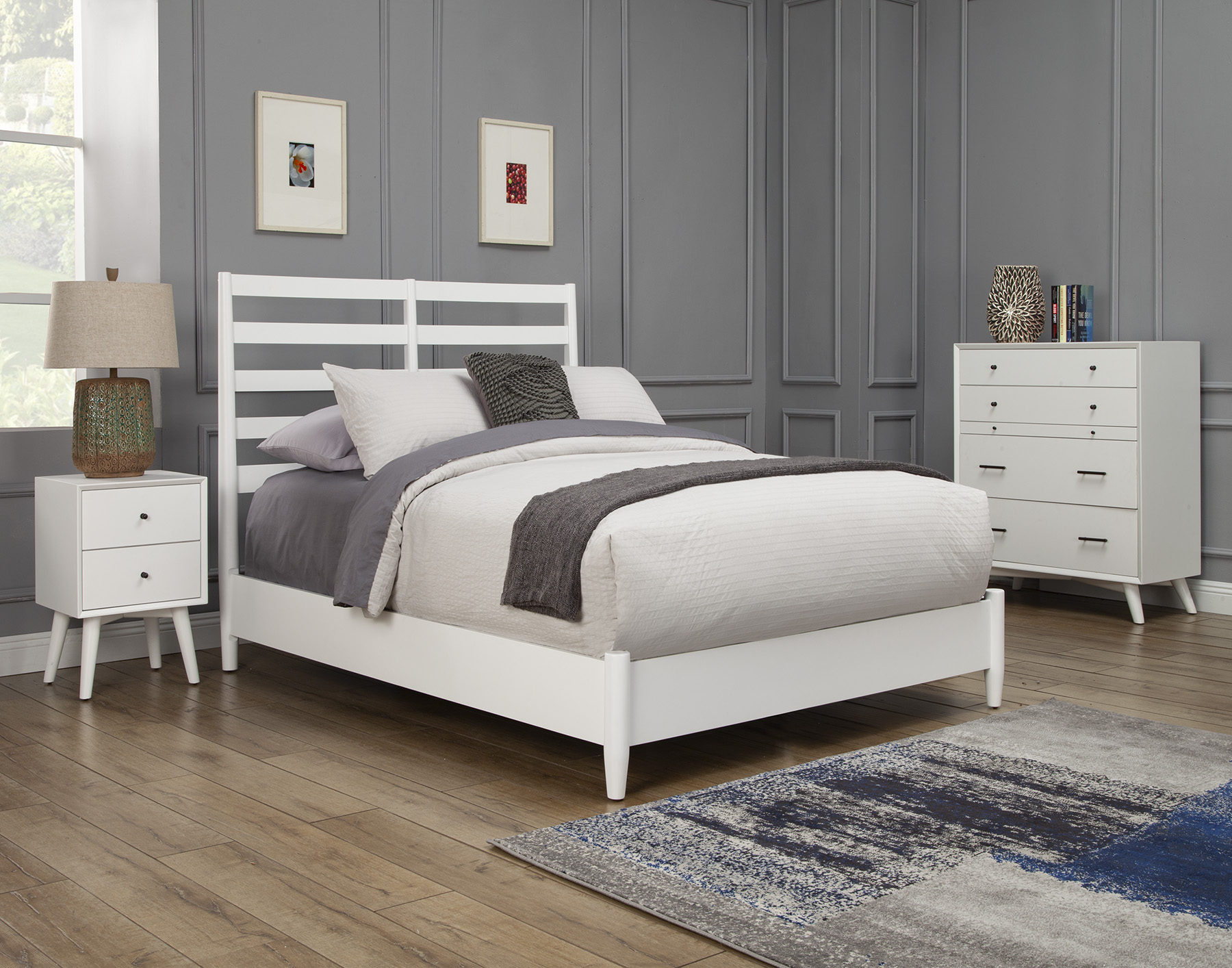 Alpine Furniture Flynn Retro Bed