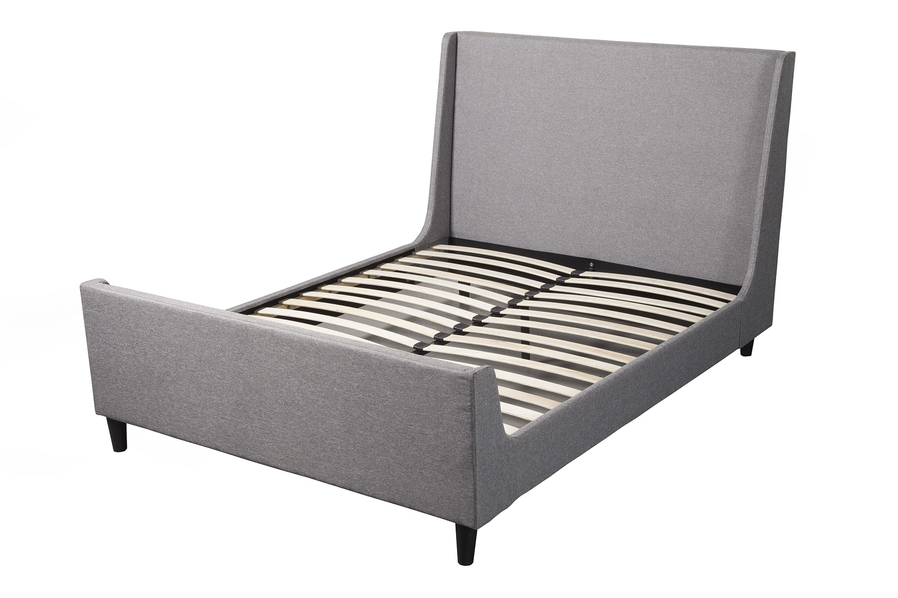 Alpine Furniture Amber Grey Full Upholstered Bed