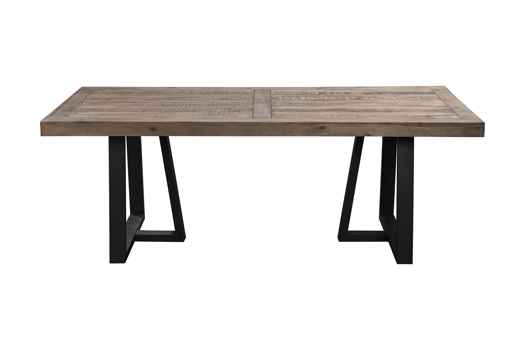 Alpine Furniture Prairie Reclaimed Natural Black Rectangular Dining Table
