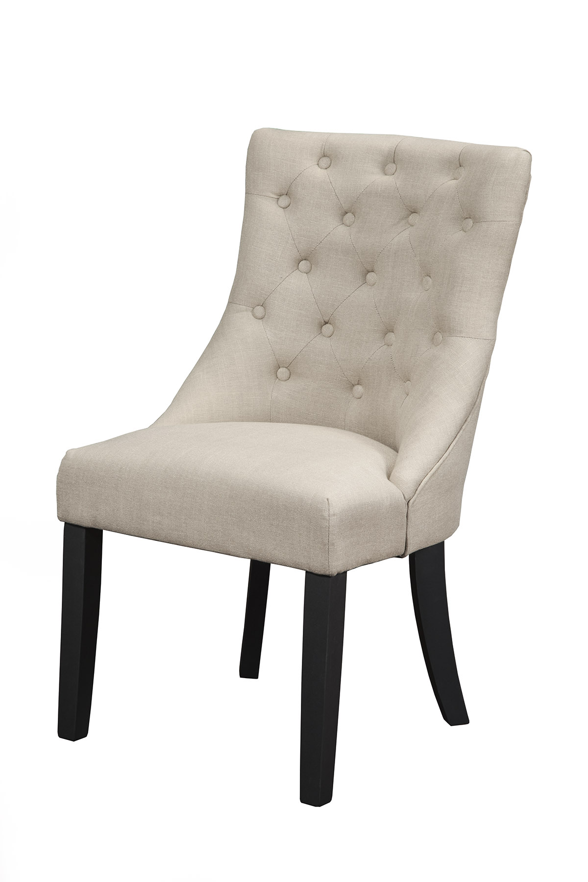 2 Alpine Furniture Prairie Cream Upholstered Side Chairs