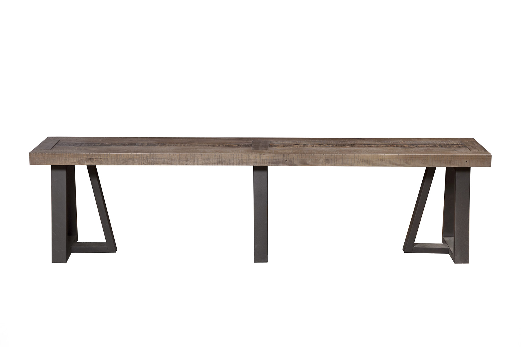 Alpine Furniture Prairie Reclaimed Natural Black Dining Bench