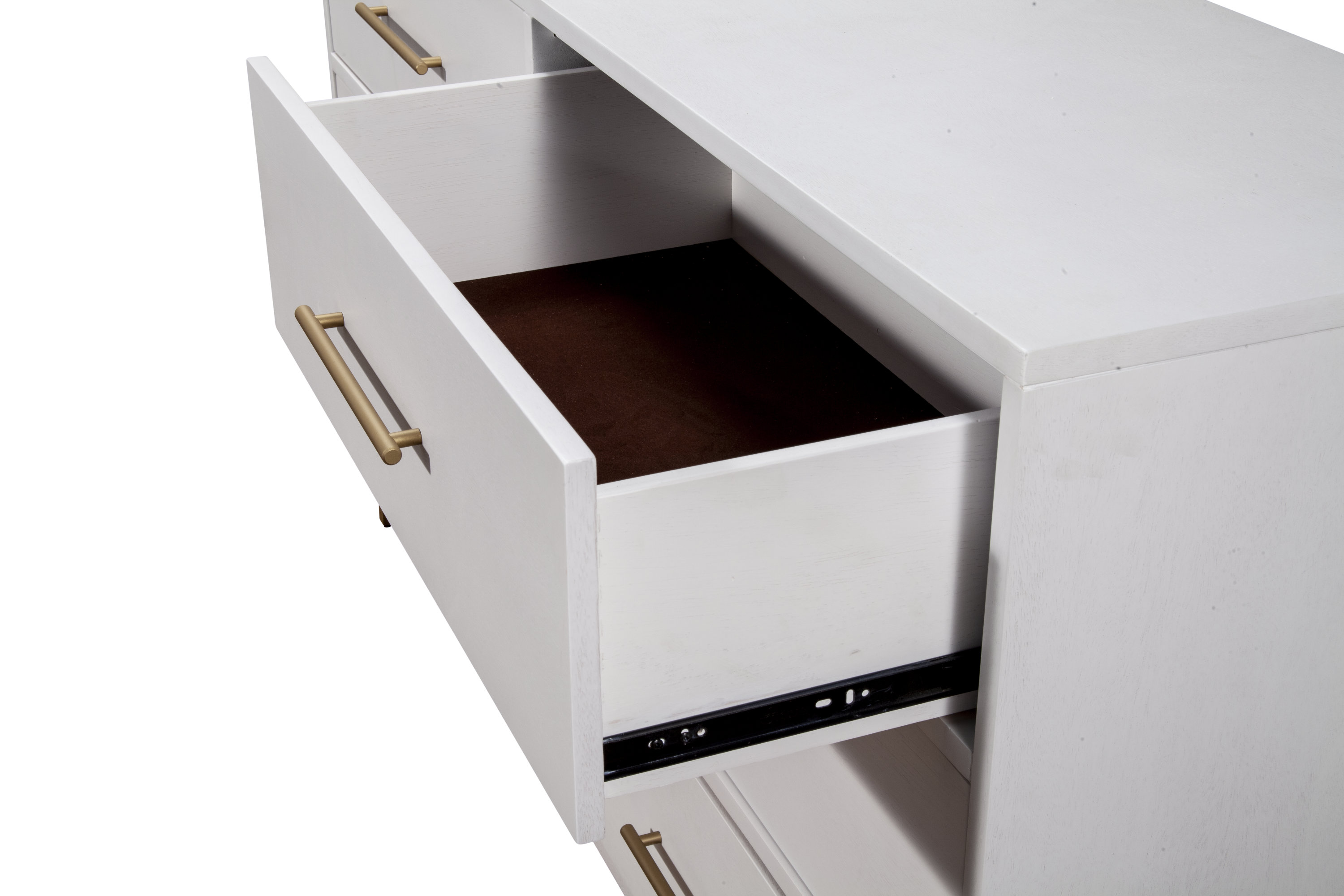 Alpine Furniture Madelyn White Six Drawer Dresser