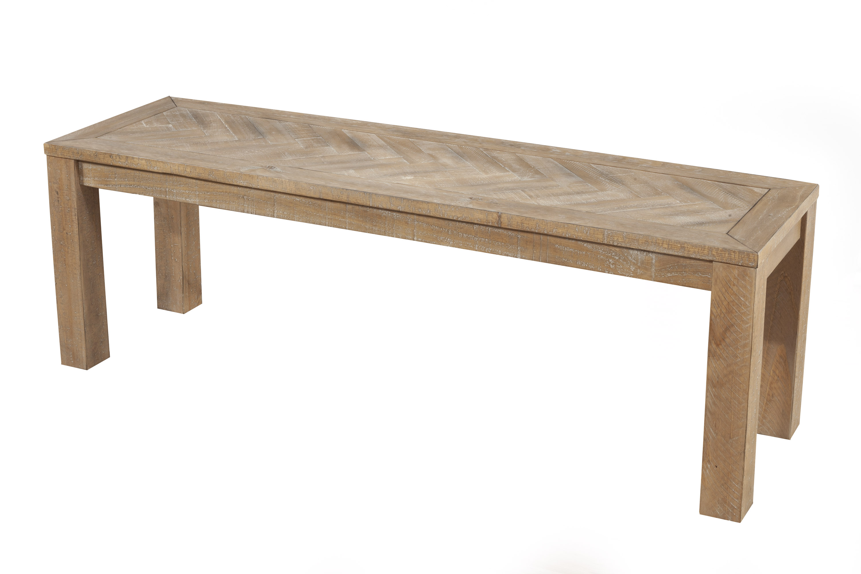 Alpine Furniture Aiden Weathered Natural Dining Bench