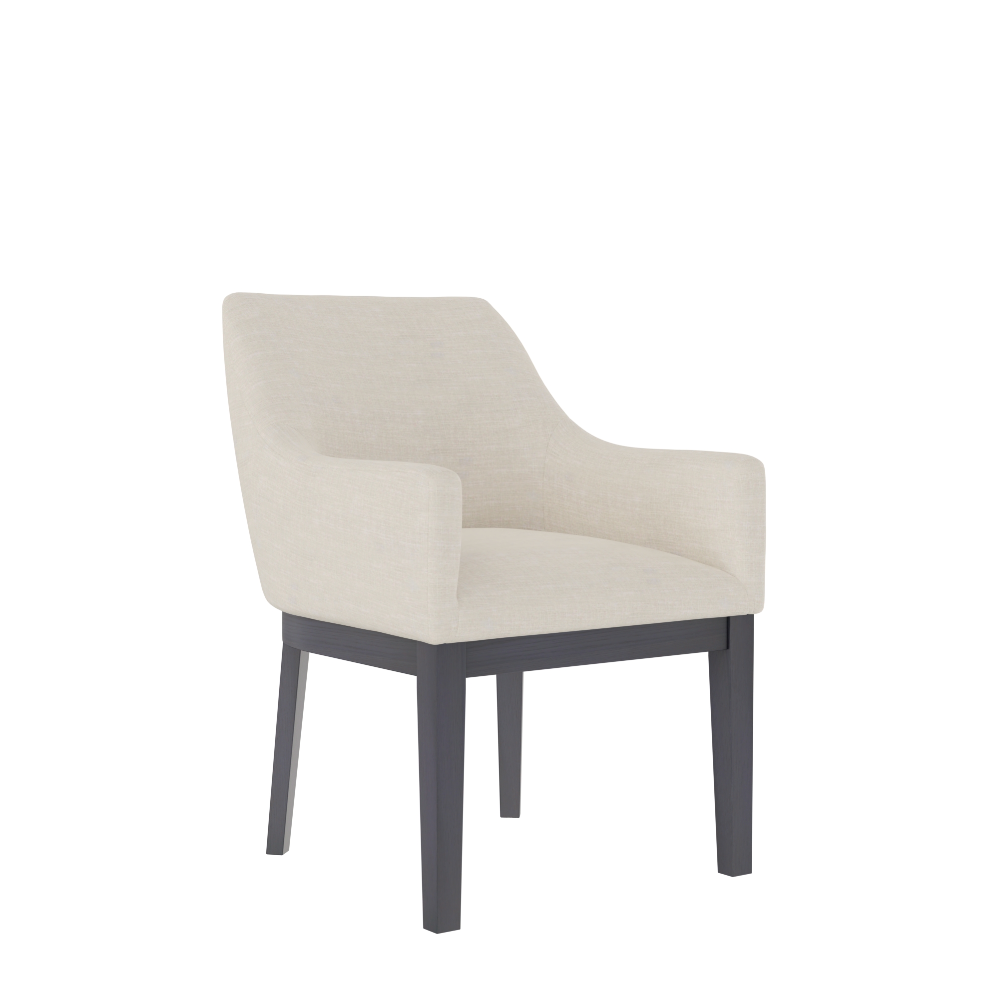 2 Alpine Furniture Reba Beige Black Side Chairs