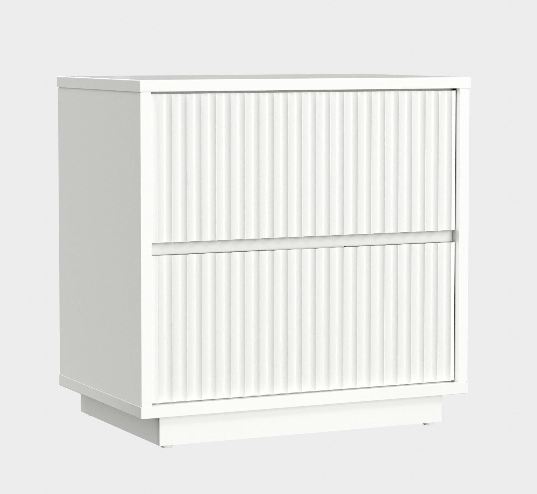 Origins by Alpine Blanca White Nightstand