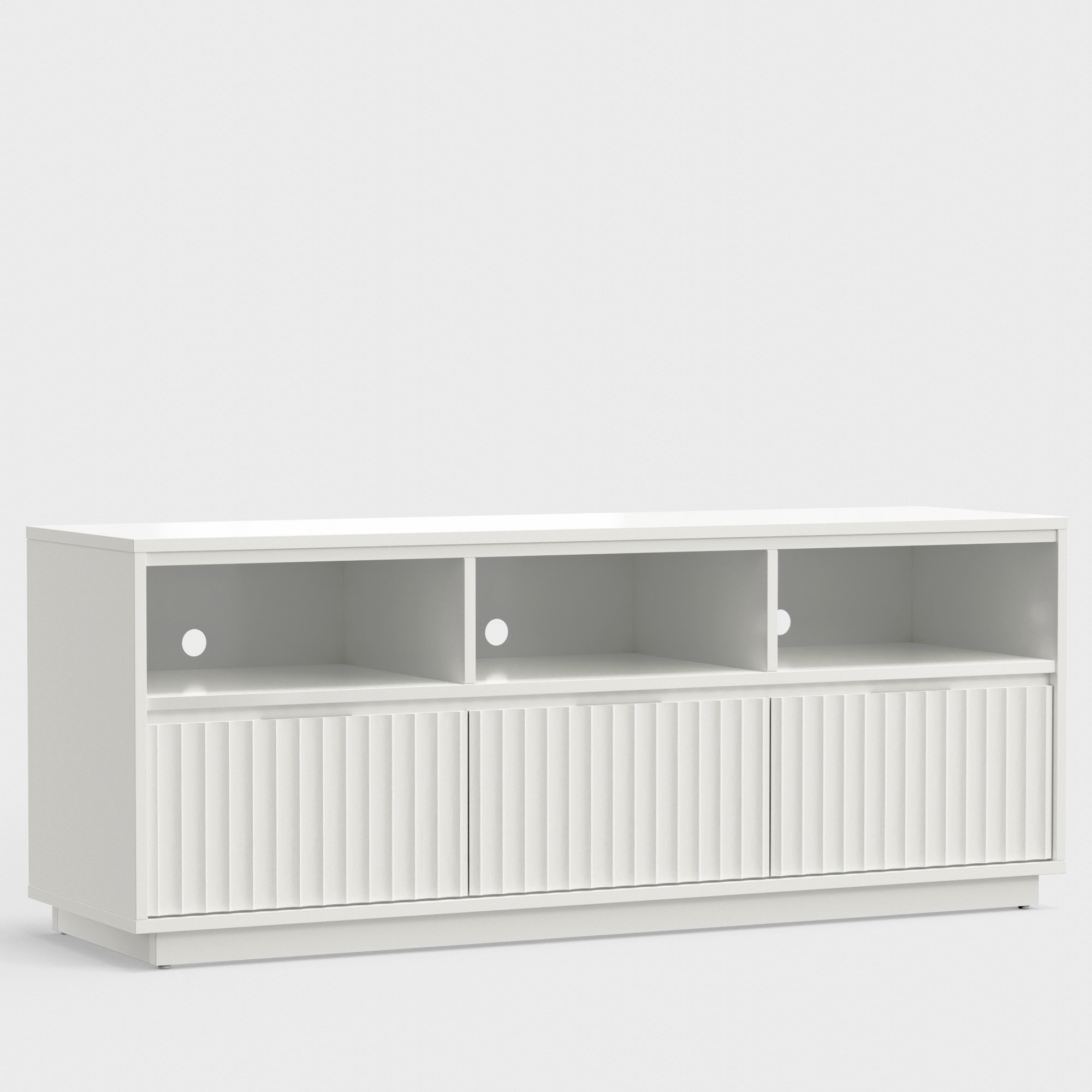Origins by Alpine Blanca White TV Console