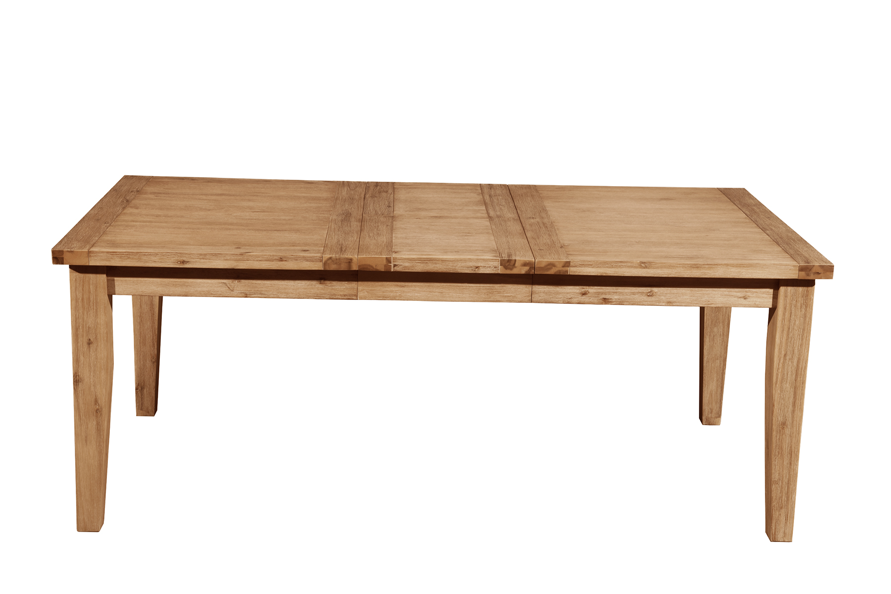 Alpine Furniture Aspen Iron Brush Antique Natural Extension Dining Table