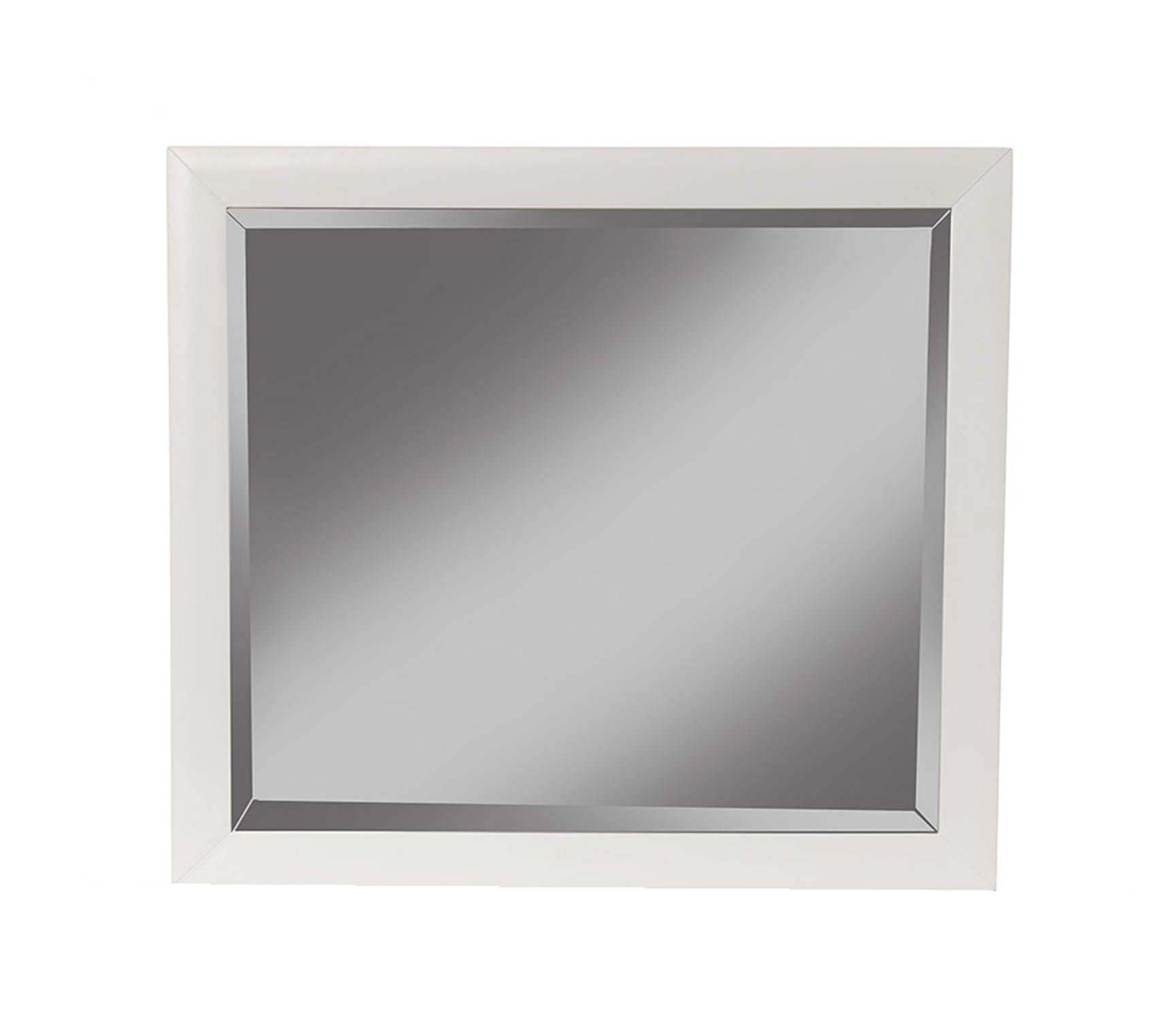 Flynn Mid Century Modern Mirror, White