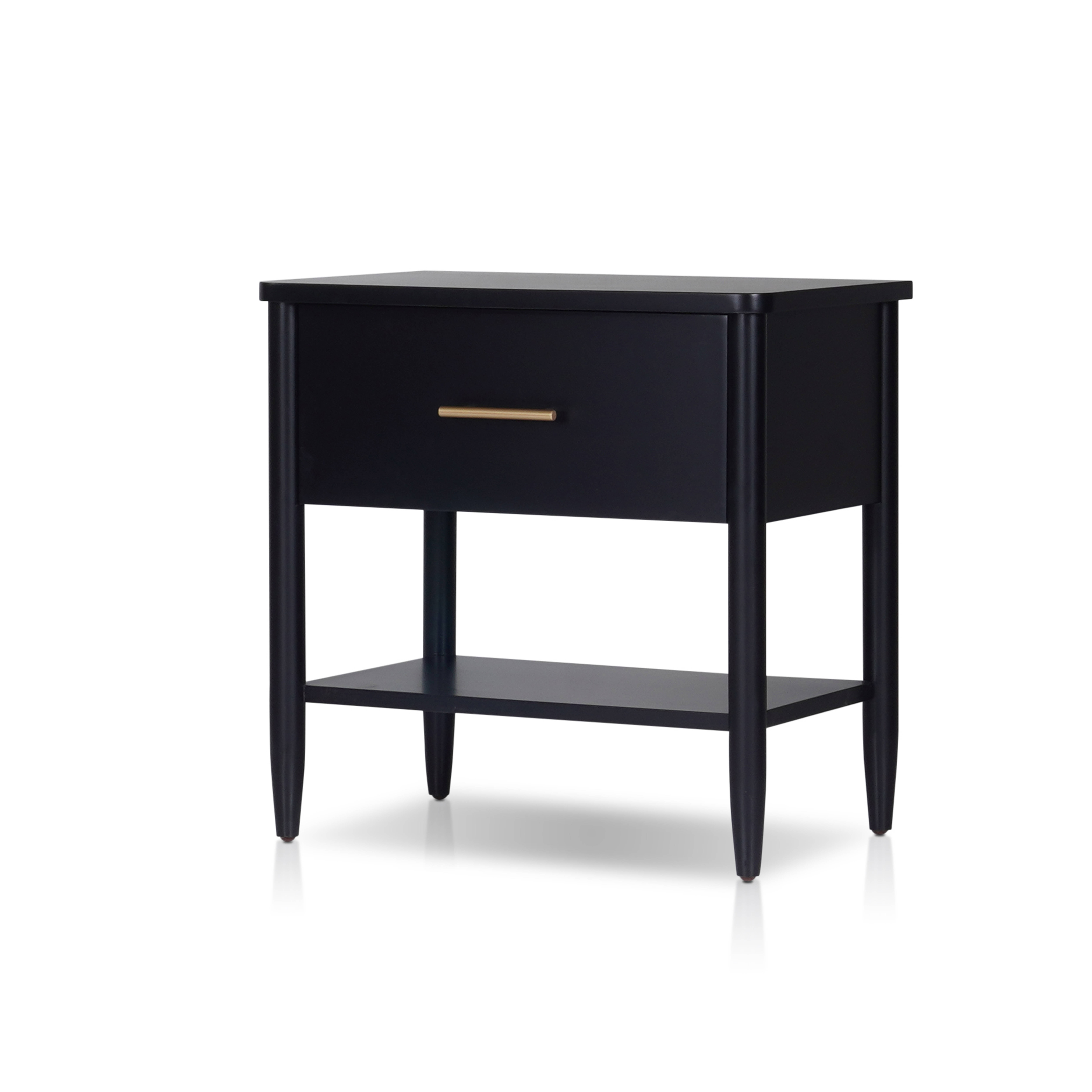 Origins by Alpine Paola Black Nightstand