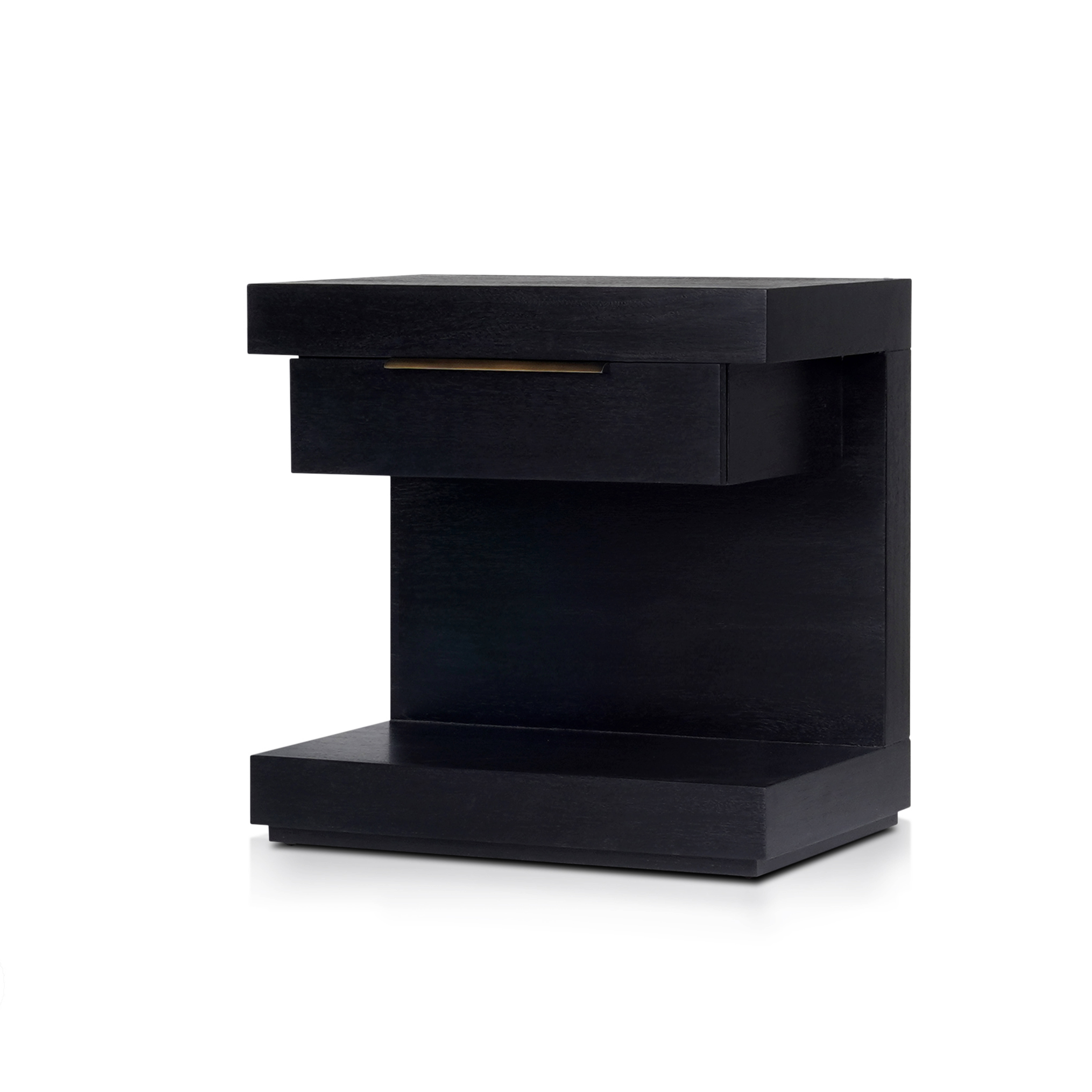 Origins by Alpine Xavier Black Nightstand