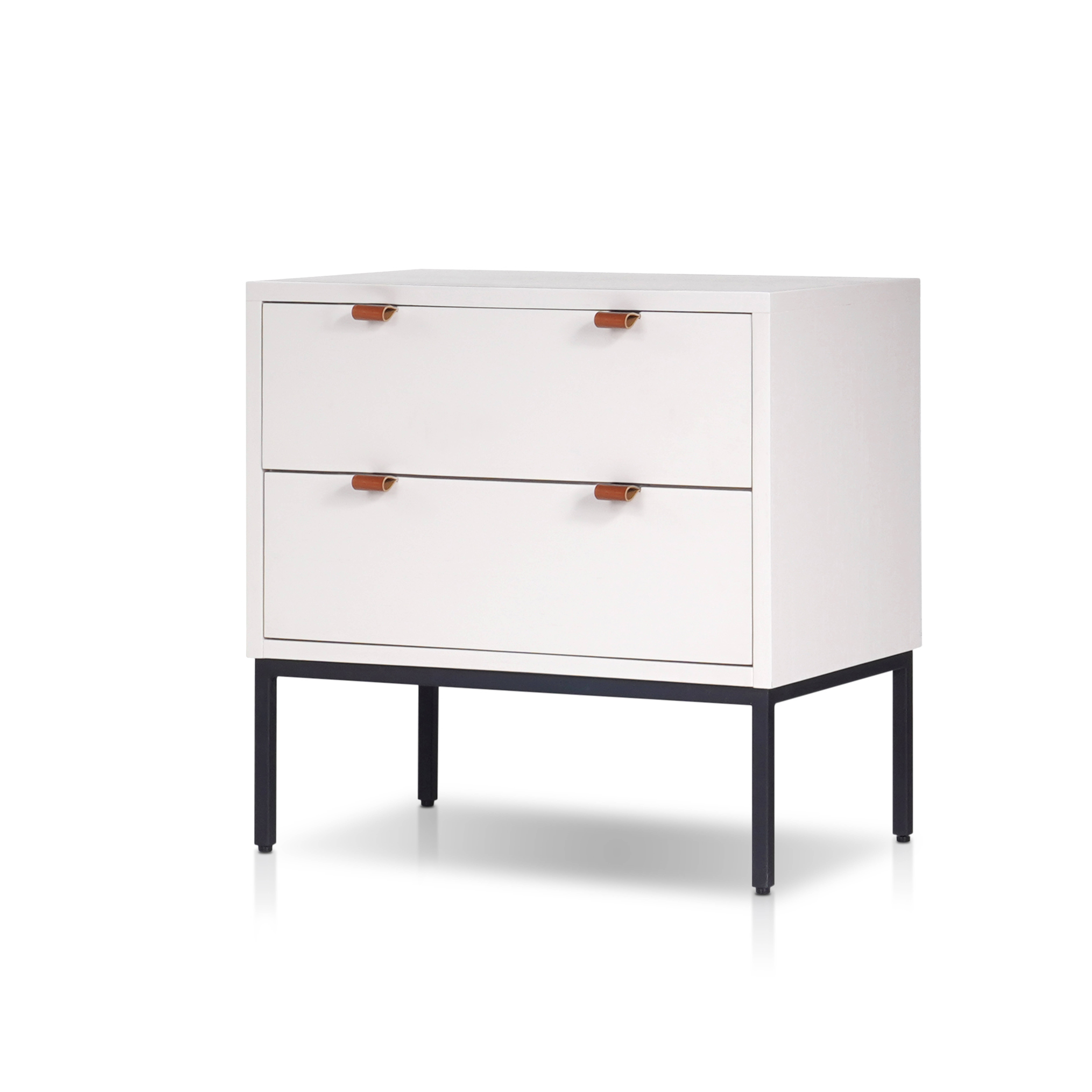 Origins by Alpine Wilma White Nightstand