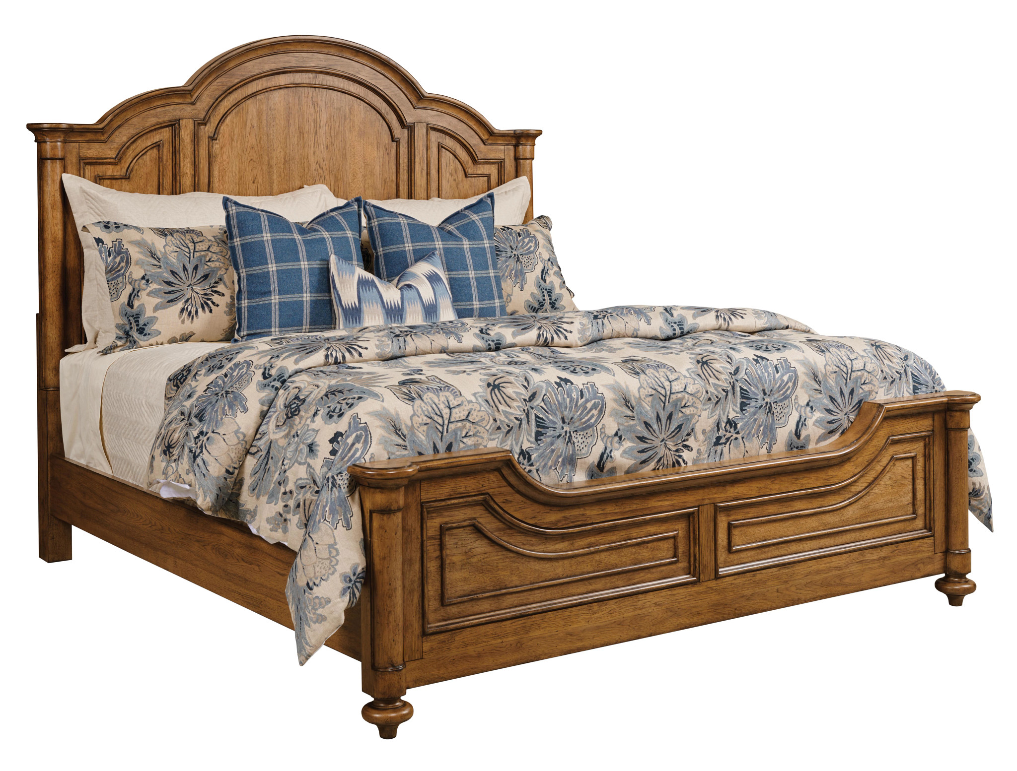 American Drew Eastbrook Cognac Panel Cal King Bed