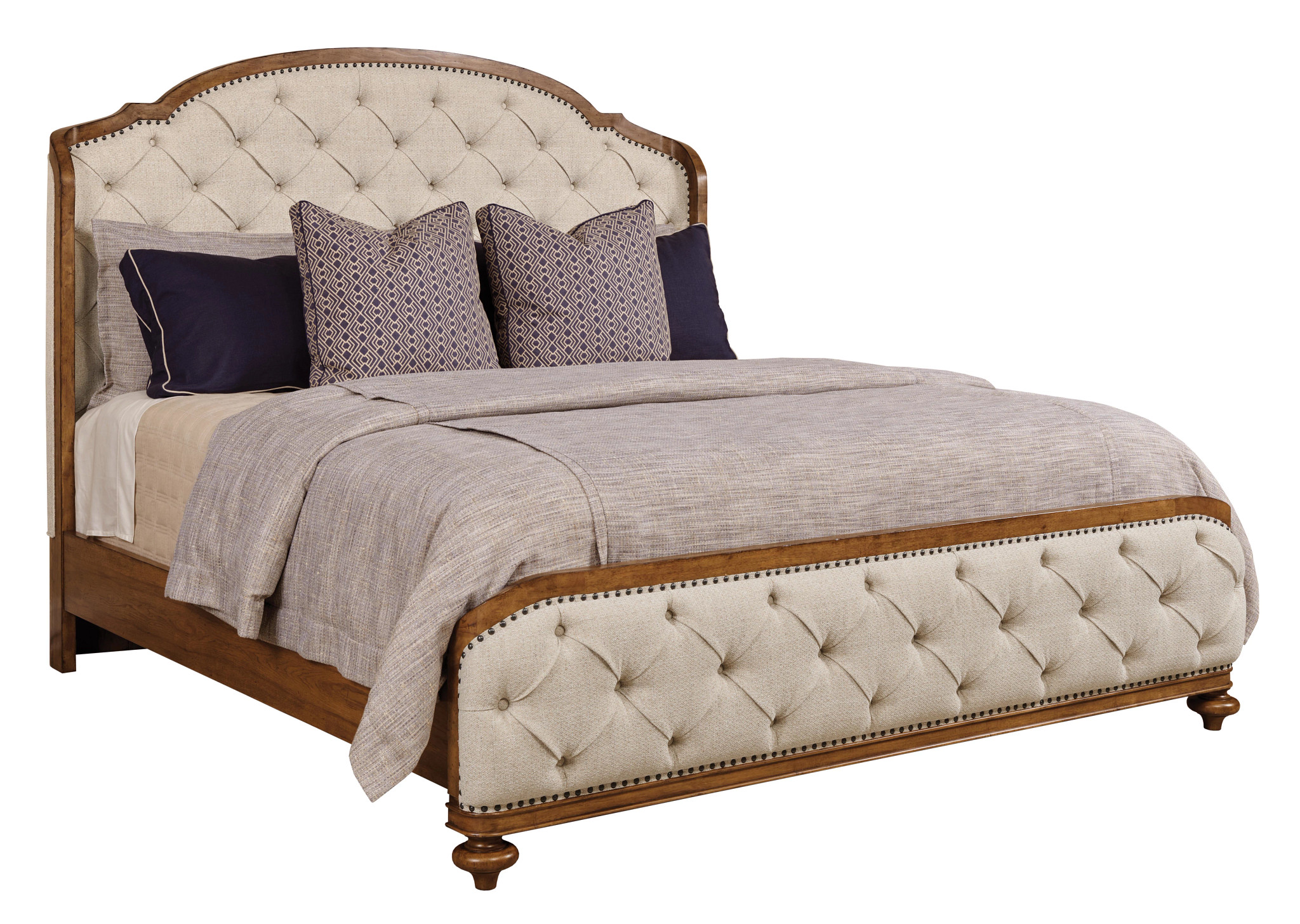 American Drew Glendale Cognac Queen Shelter Bed