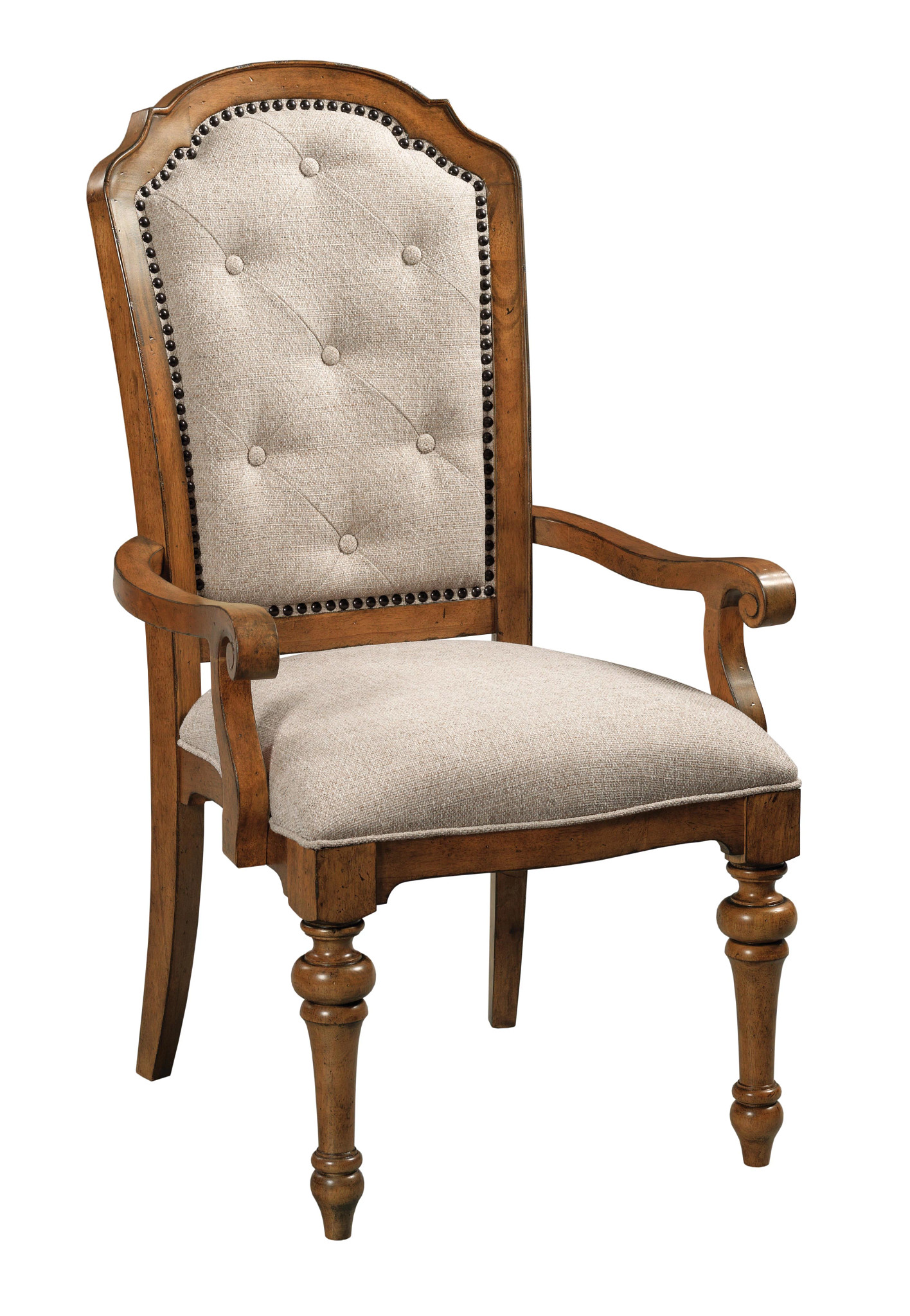 2 American Drew Diamond Cognac Arm Chairs