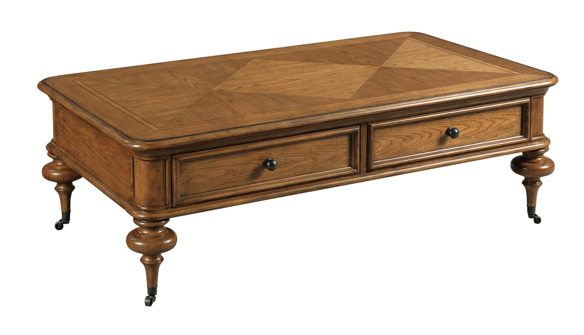 American Drew Pearson Cognac Coffee Table