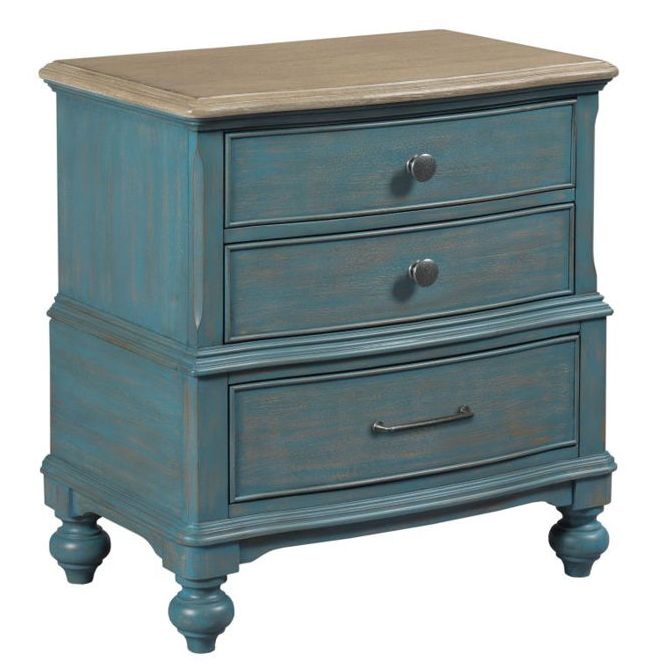 American Drew Moray Blue Nightstand