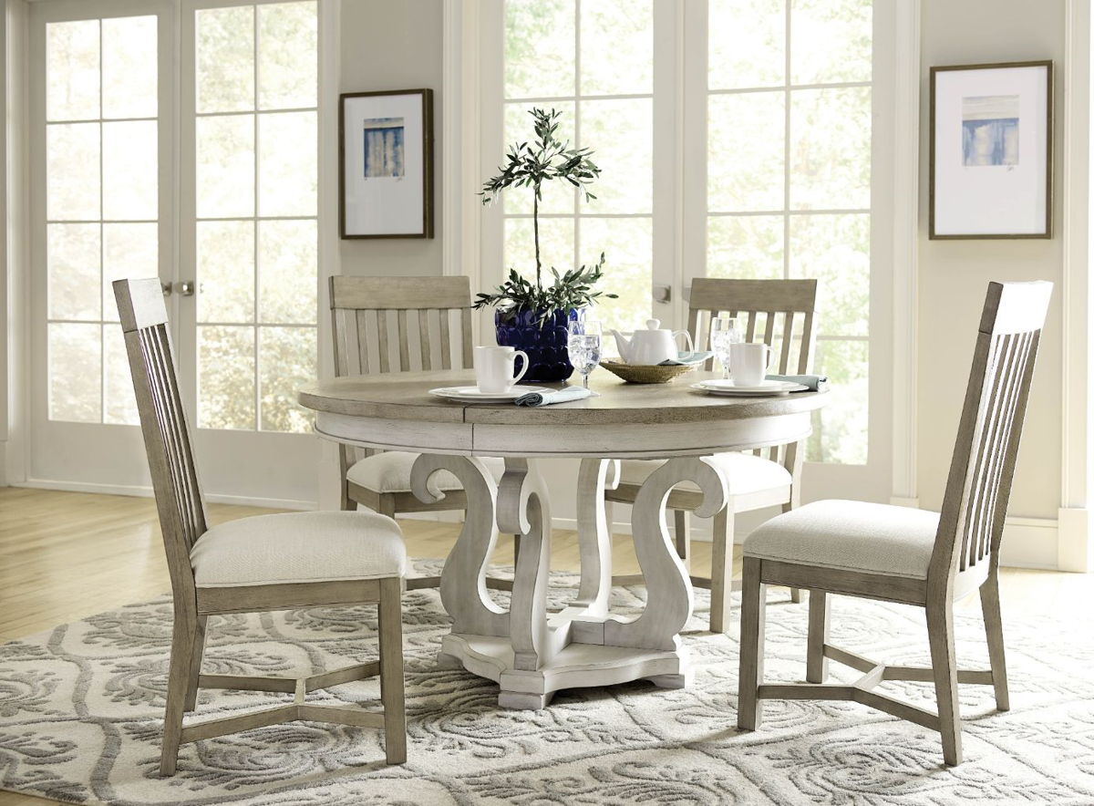 American Drew Sussex Sun Washed Driftwood 5pc Dining Room Set