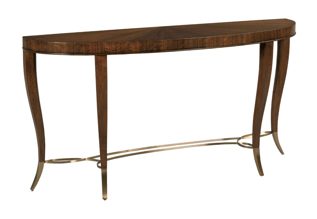American Drew Vantage Warm Brown Tourmaline Console Table
