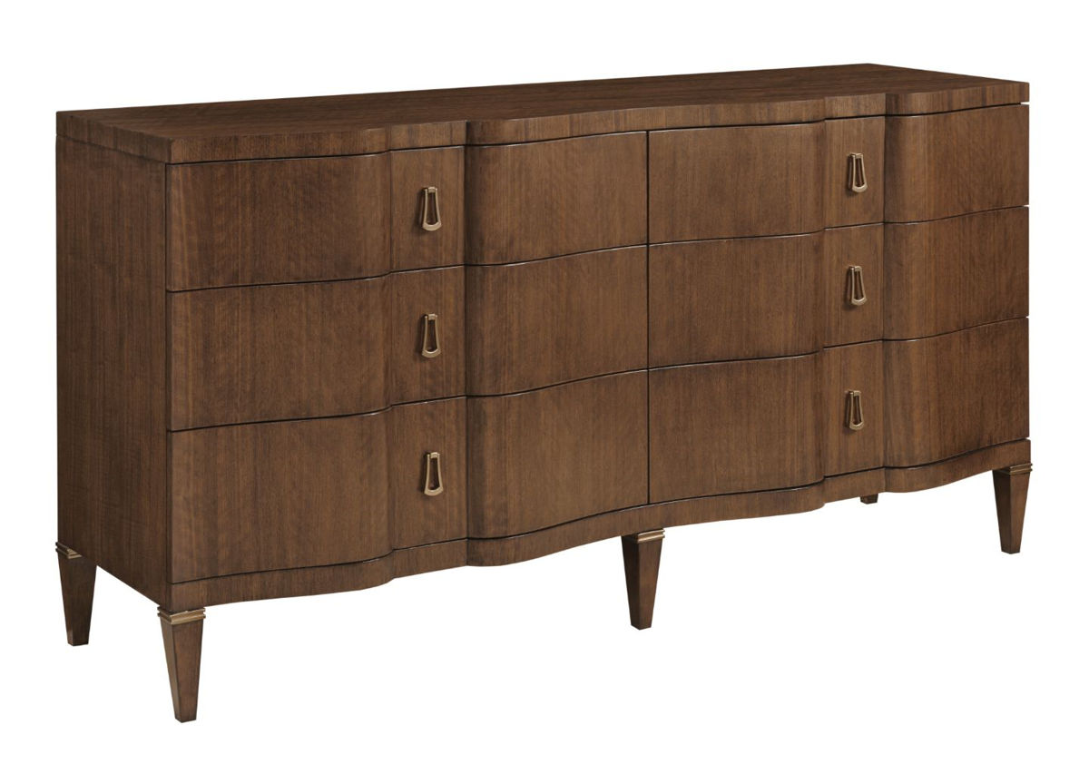 American Drew Vantage Warm Brown Tourmaline Littleton Drawer Dresser
