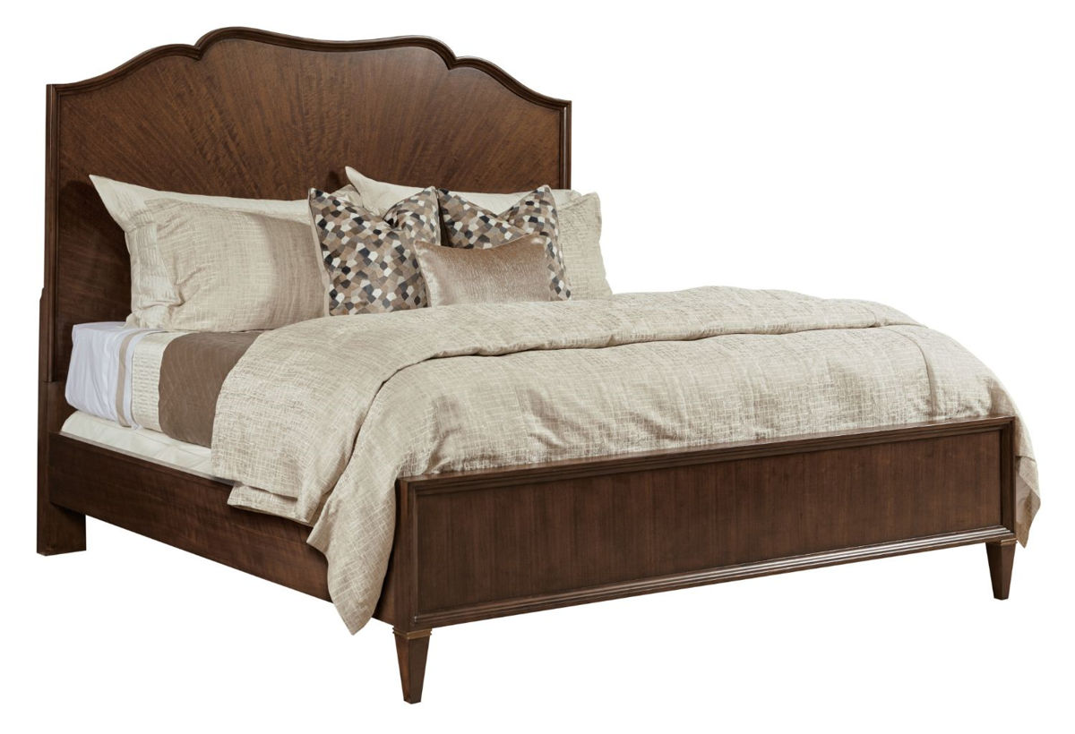American Drew Carlisle Warm Brown Tourmaline Panel Queen Bed