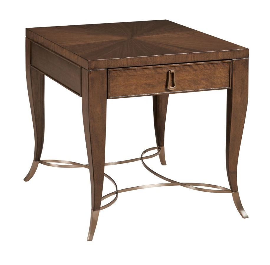 American Drew Vantage Warm Brown Tourmaline End Table