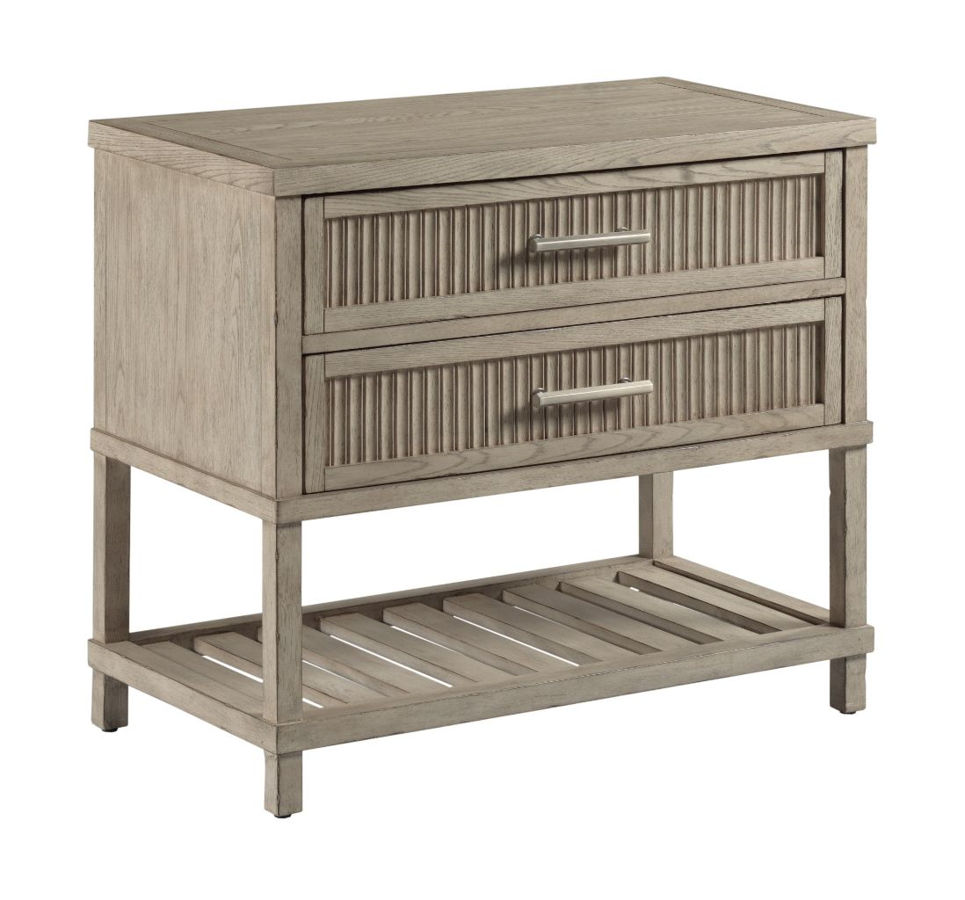American Drew Harrison Aged Taupe Nightstand