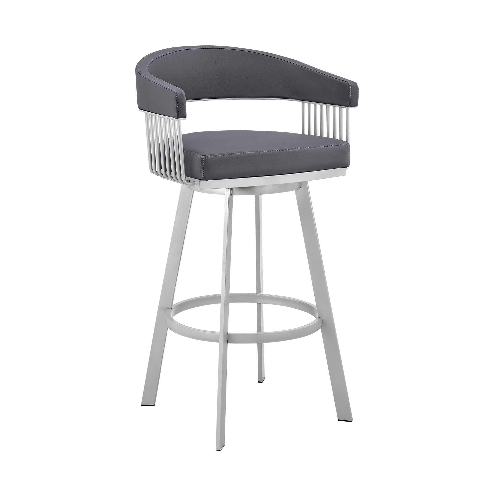 Luxur Living Barling Slate Gray 25 Inch Bar Stool