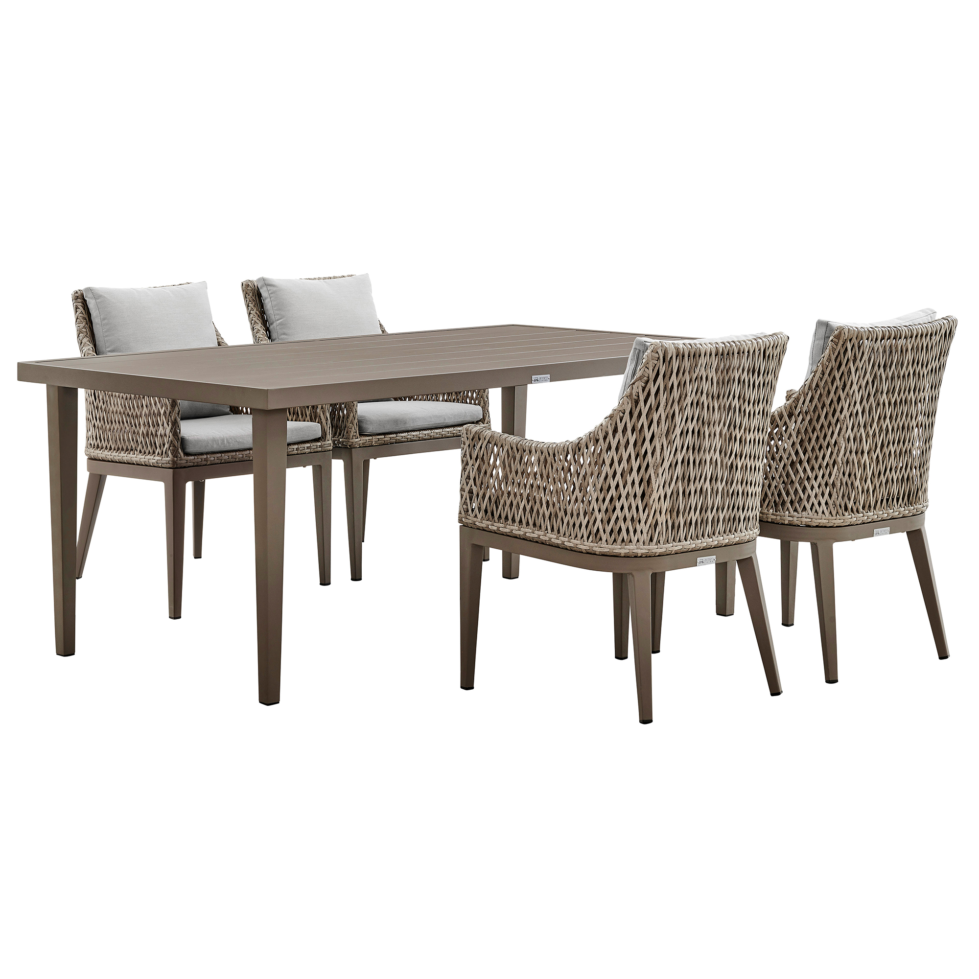 Luxur Living Kanka Gray 5pc Outdoor Dining Set