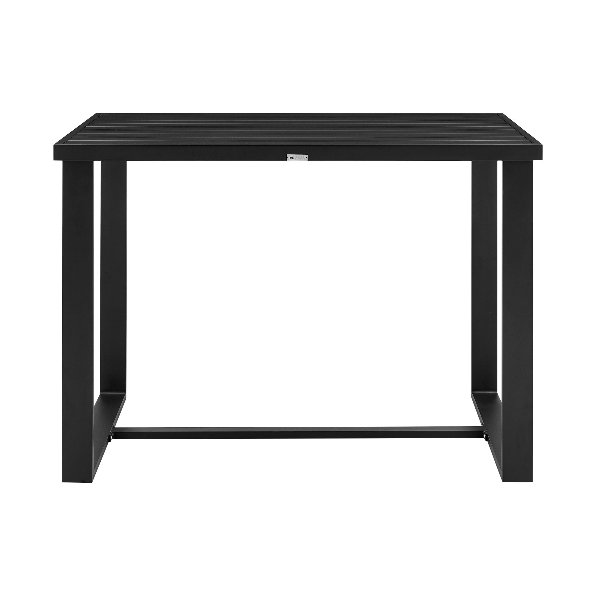 Luxur Living Agikhed Black Outdoor Patio Bar Height Dining Table