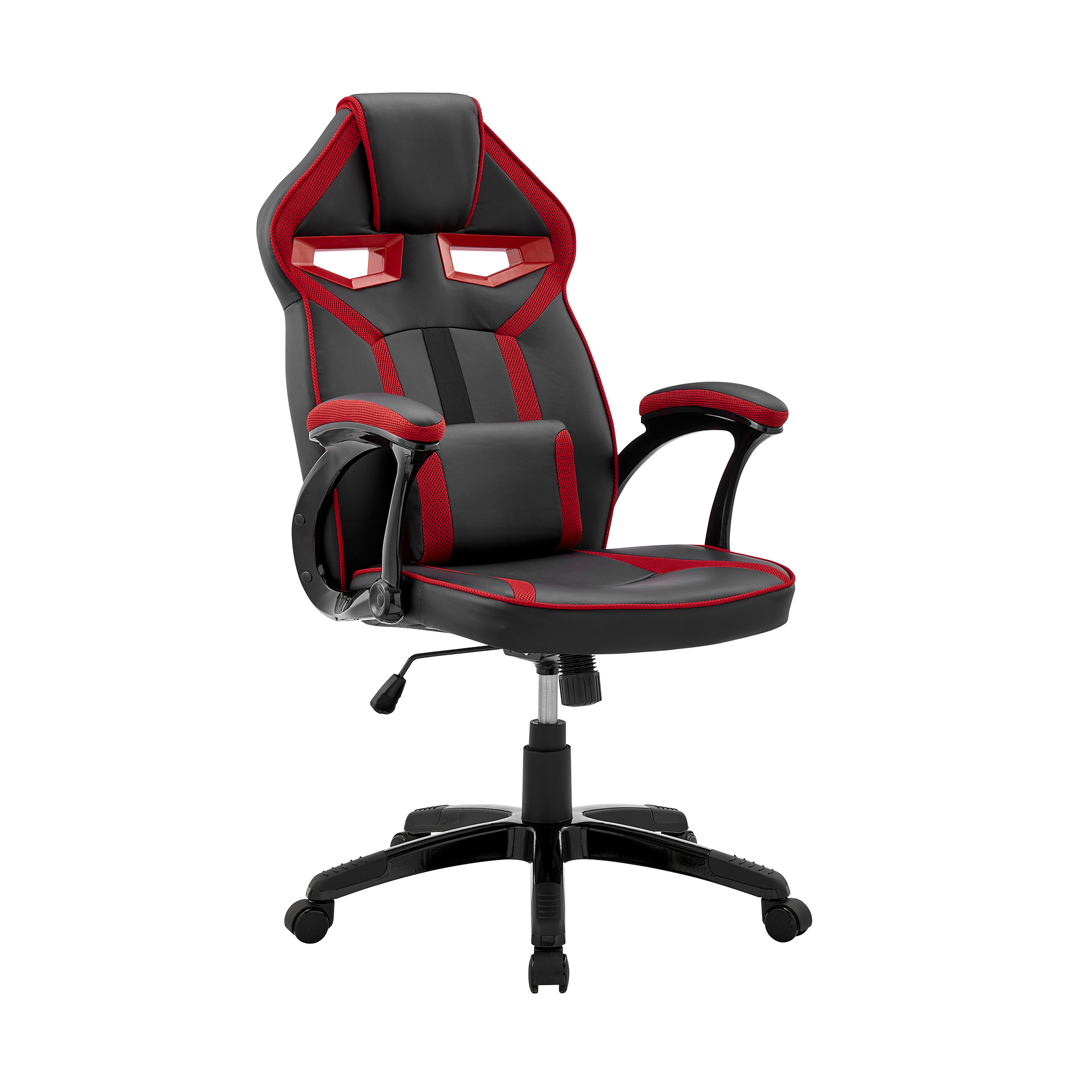 Luxur Living Andura Black Red Adjustable Gaming Chair LUX-LCASGCRDBLK