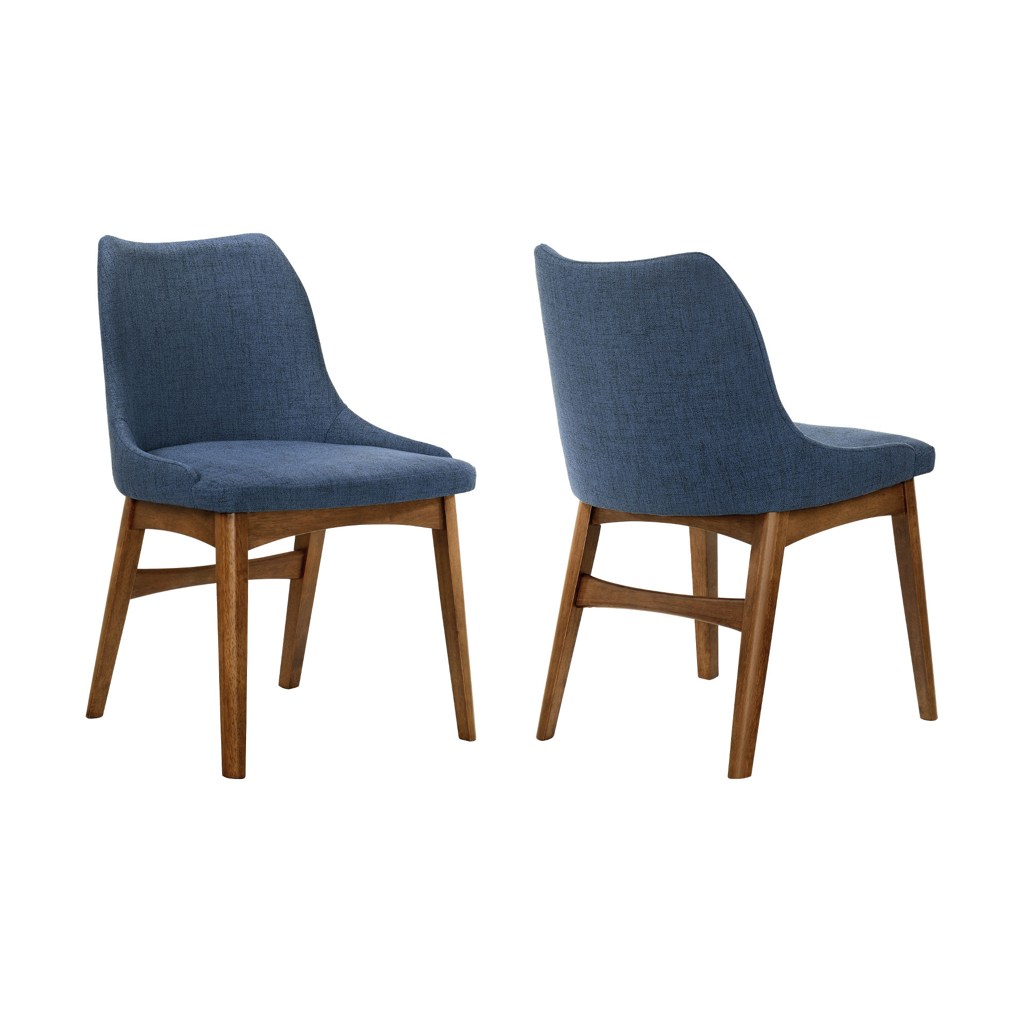 2 Luxur Living Asharafpur Blue Dining Side Chairs