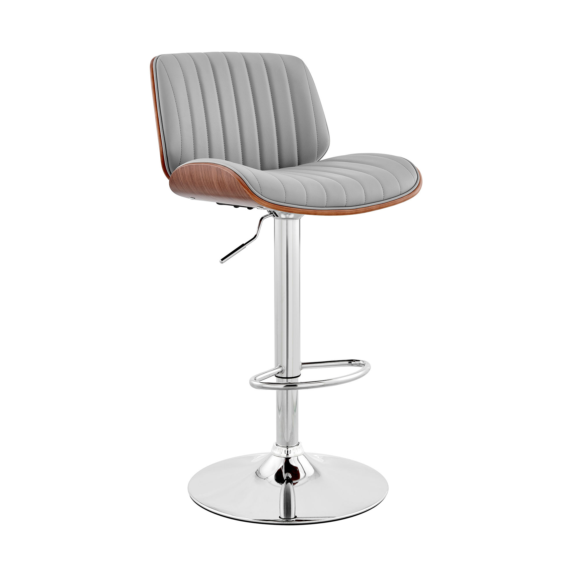 Luxur Living Barada Gray Walnut Bar Stool