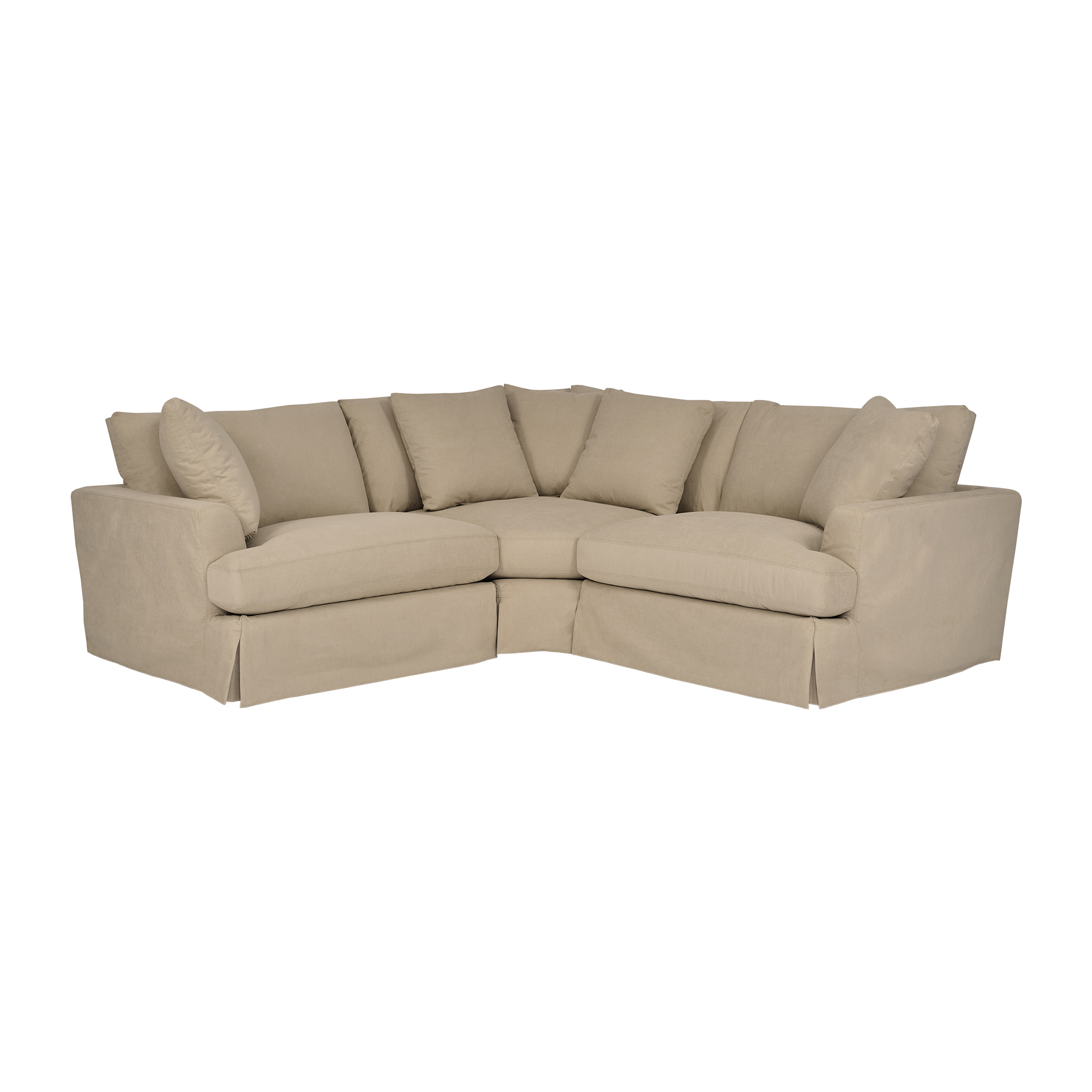 Luxur Living Bhategaon Sahara Brown Upholstered 3pc Sectional Sofa