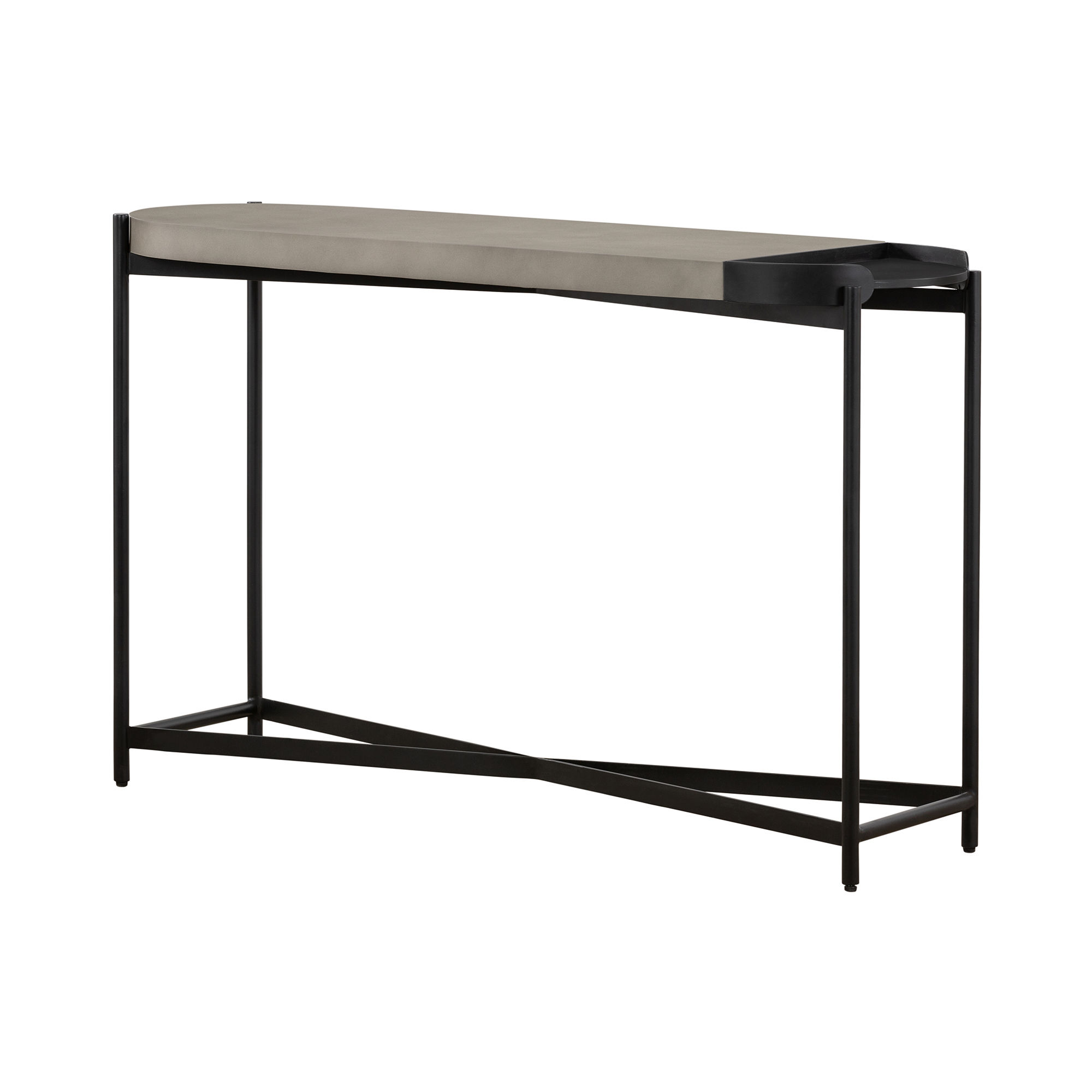 Luxur Living Borwakadi Black Gray Console Table