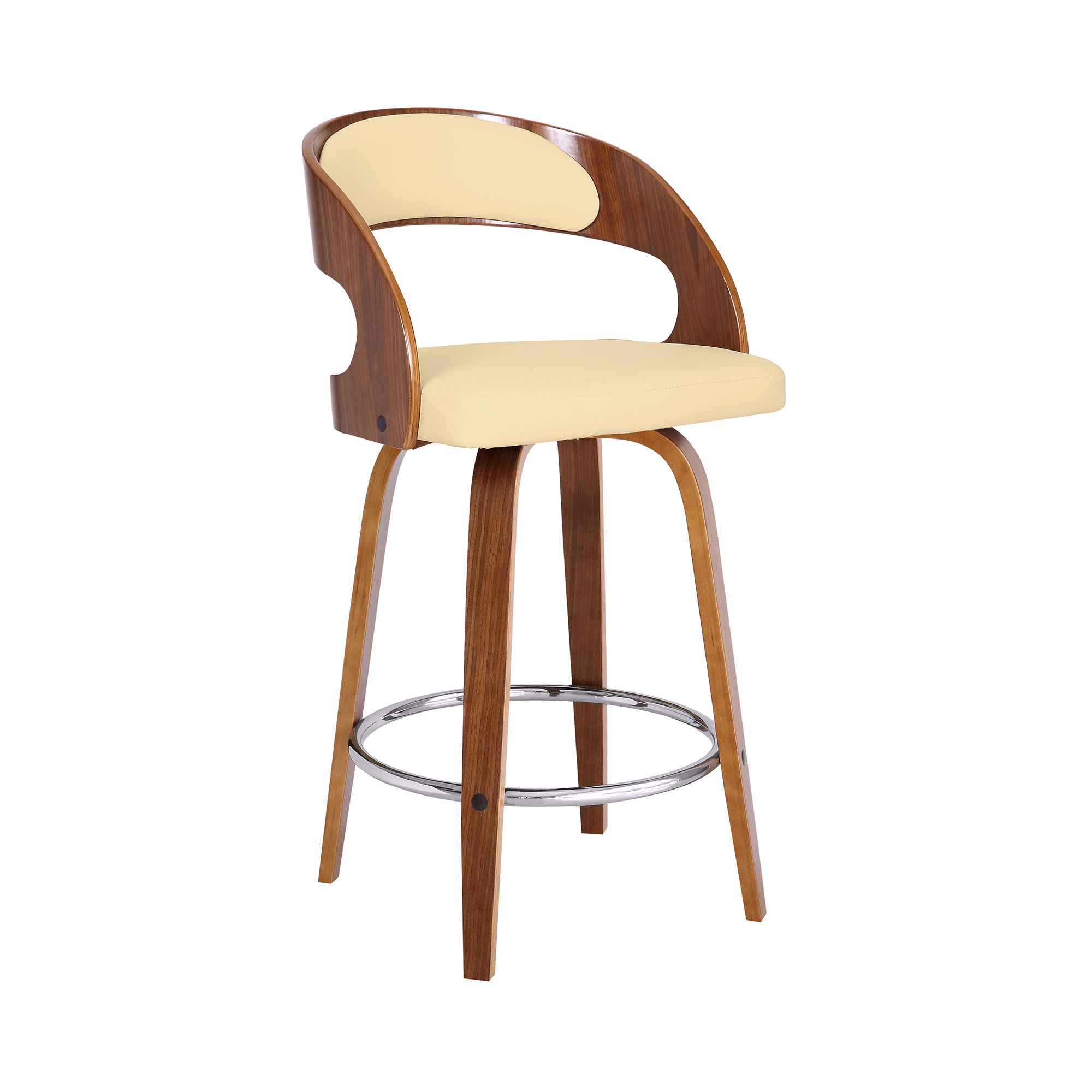 Armen Living Shelly Cream 26 Inch Counter Height Bar Stool ARM-LCSHBACRWA26 Armen Living Shelly Cream 26 Inch Counter Height Bar Stool ARM-LCSHBACRWA26