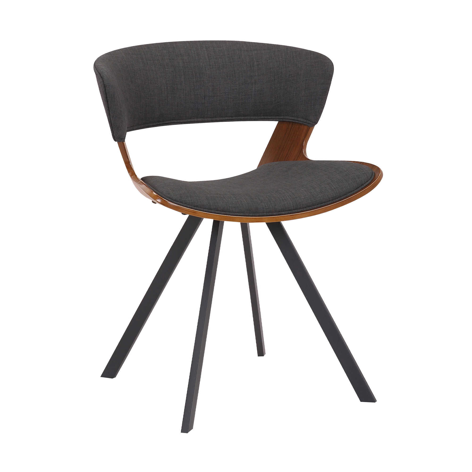 Armen Living Ulric Charcoal Accent Chair ARM-LCULSIWACH Armen Living Ulric Charcoal Accent Chair ARM-LCULSIWACH