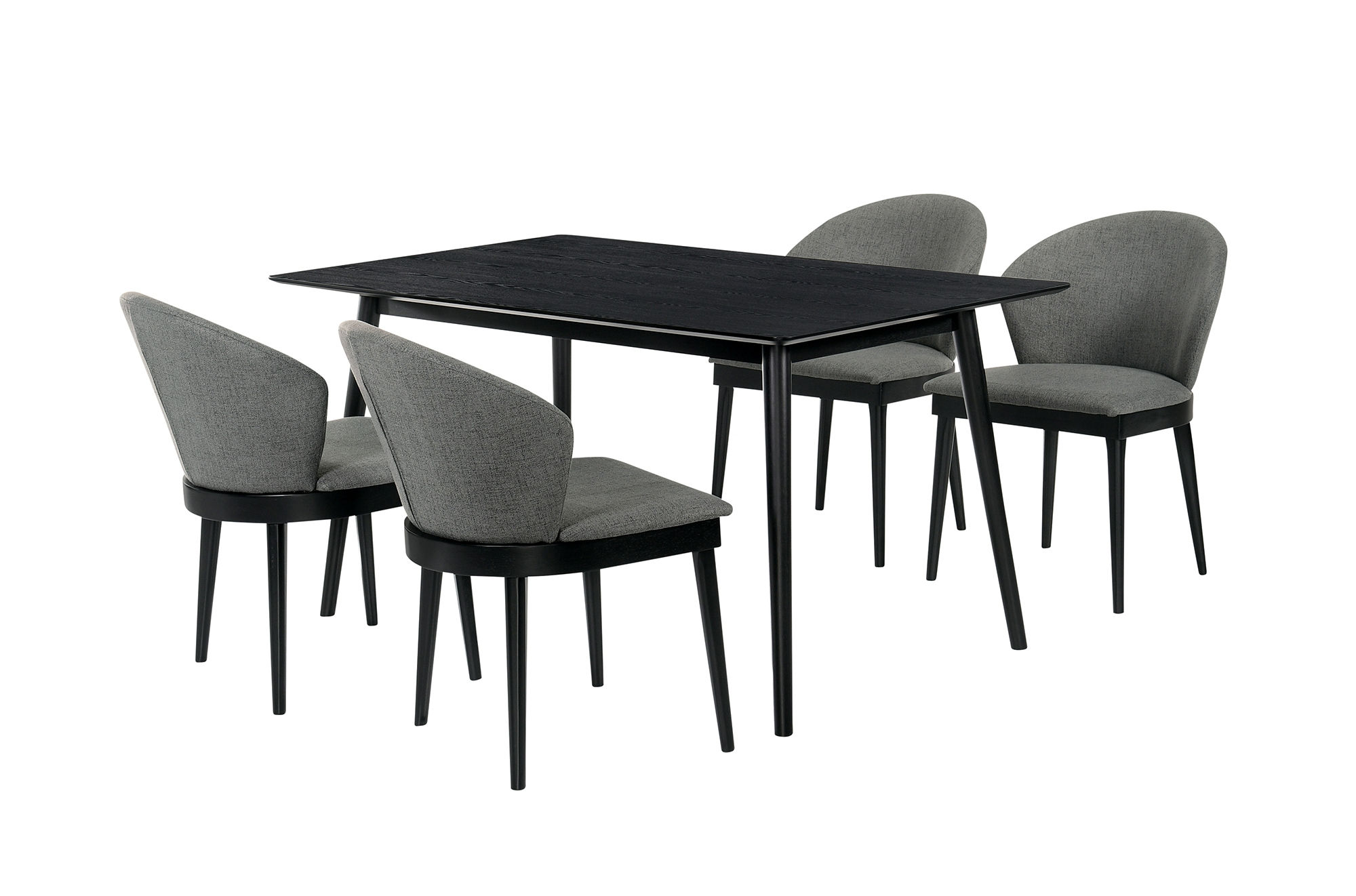 Luxur Living Khasbag Charcoal Black 5pc Dining Set