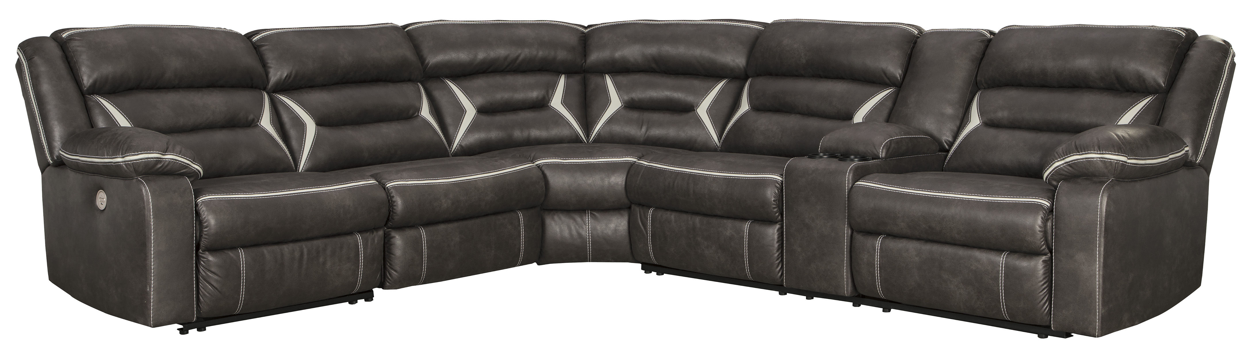 Ashley Furniture Kincord Contemporary Midnight Sectional