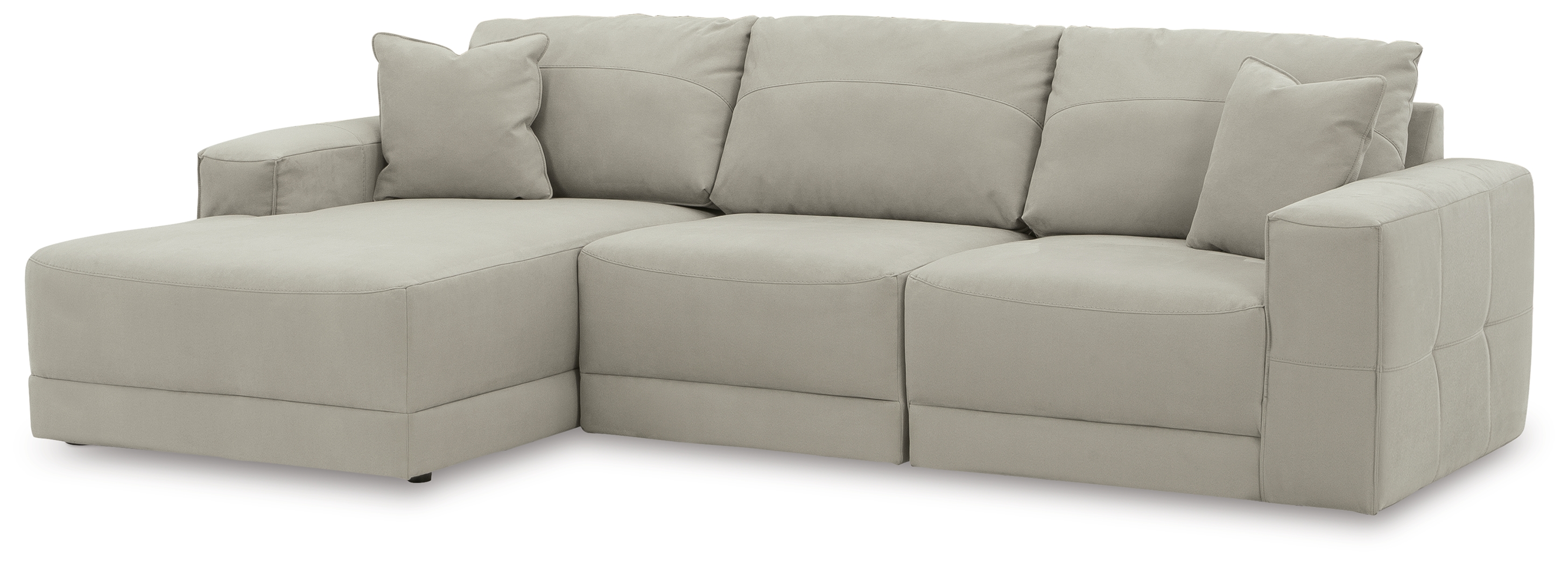 Ashley Furniture Next Gen Gaucho Gray 3pc Sectional Sofa With LAF Chaise