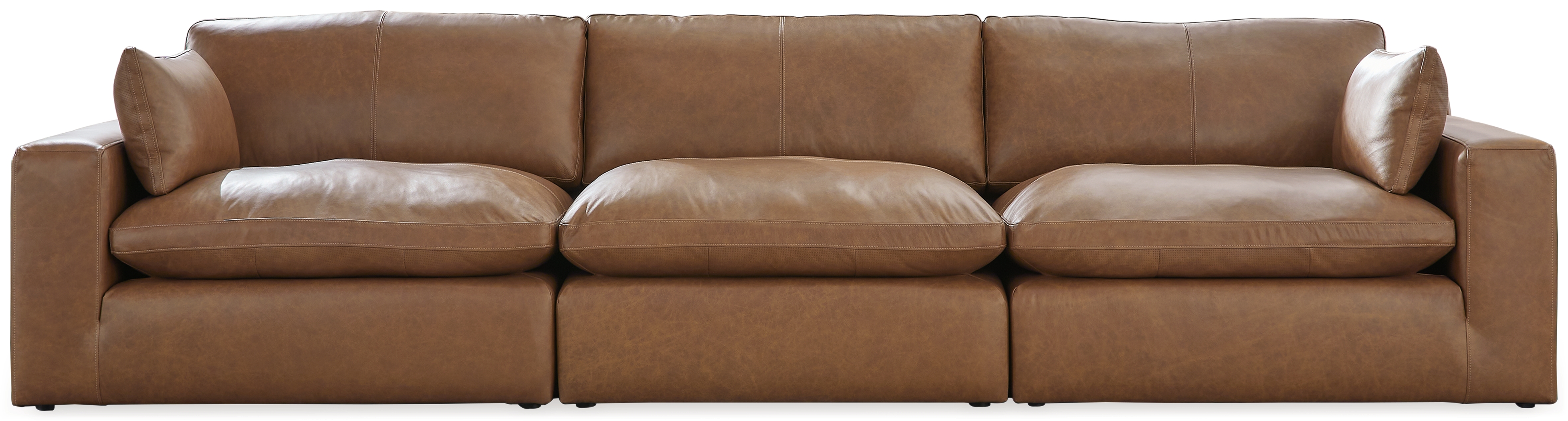 Ashley Furniture Emilia Caramel 3pc Sectional Sofa